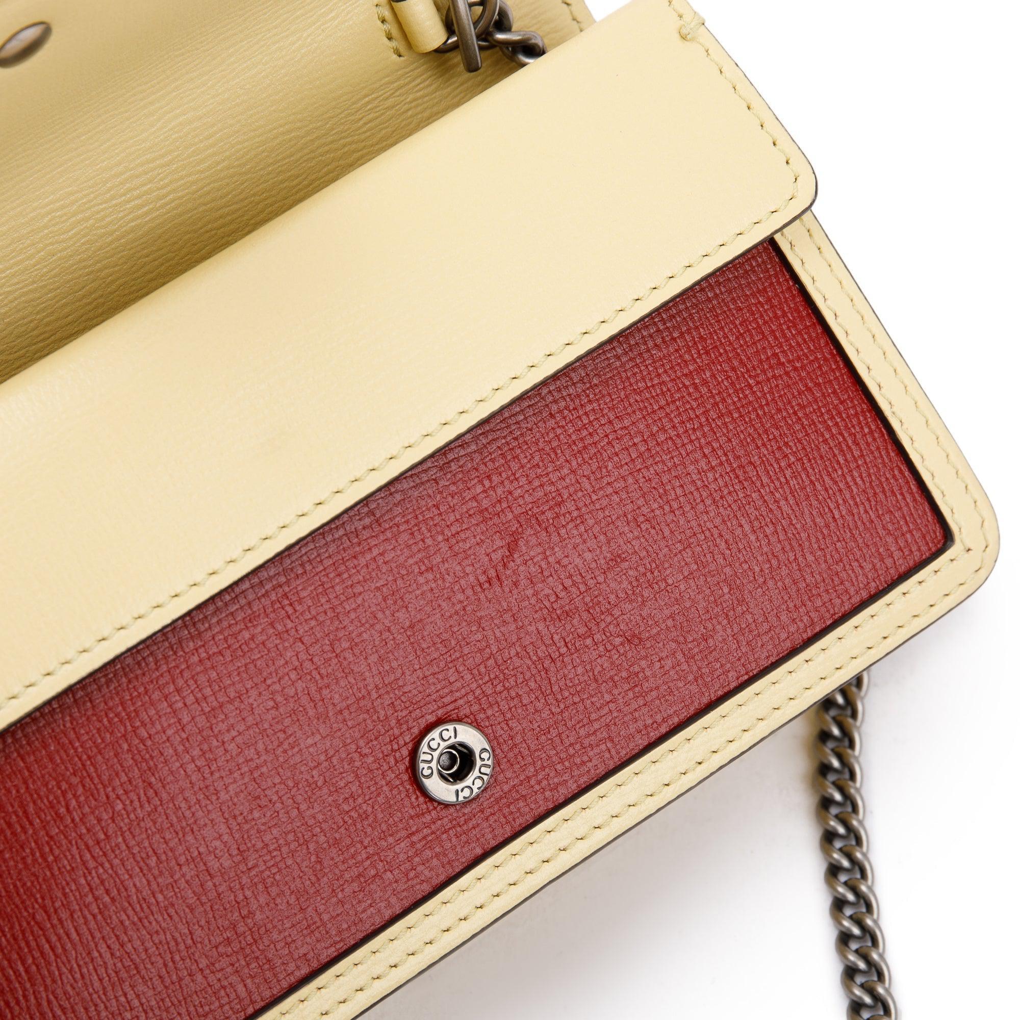 Gucci Dionysus Tricolor Leather Super Mini Bag