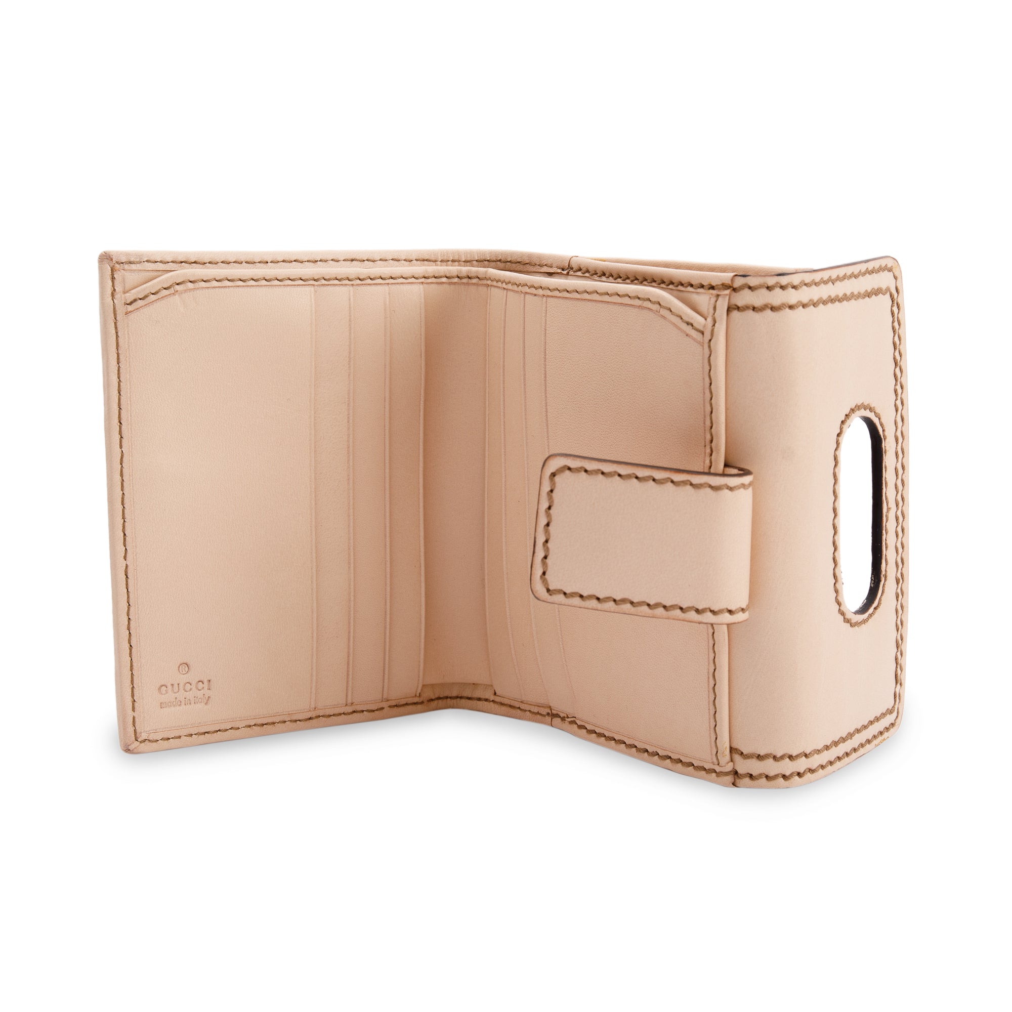 Gucci Flora Canvas Bamboo Wallet