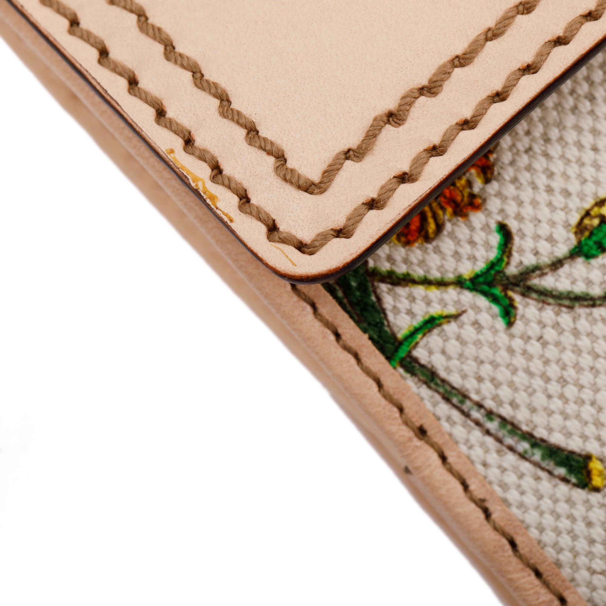 Gucci Flora Canvas Bamboo Wallet