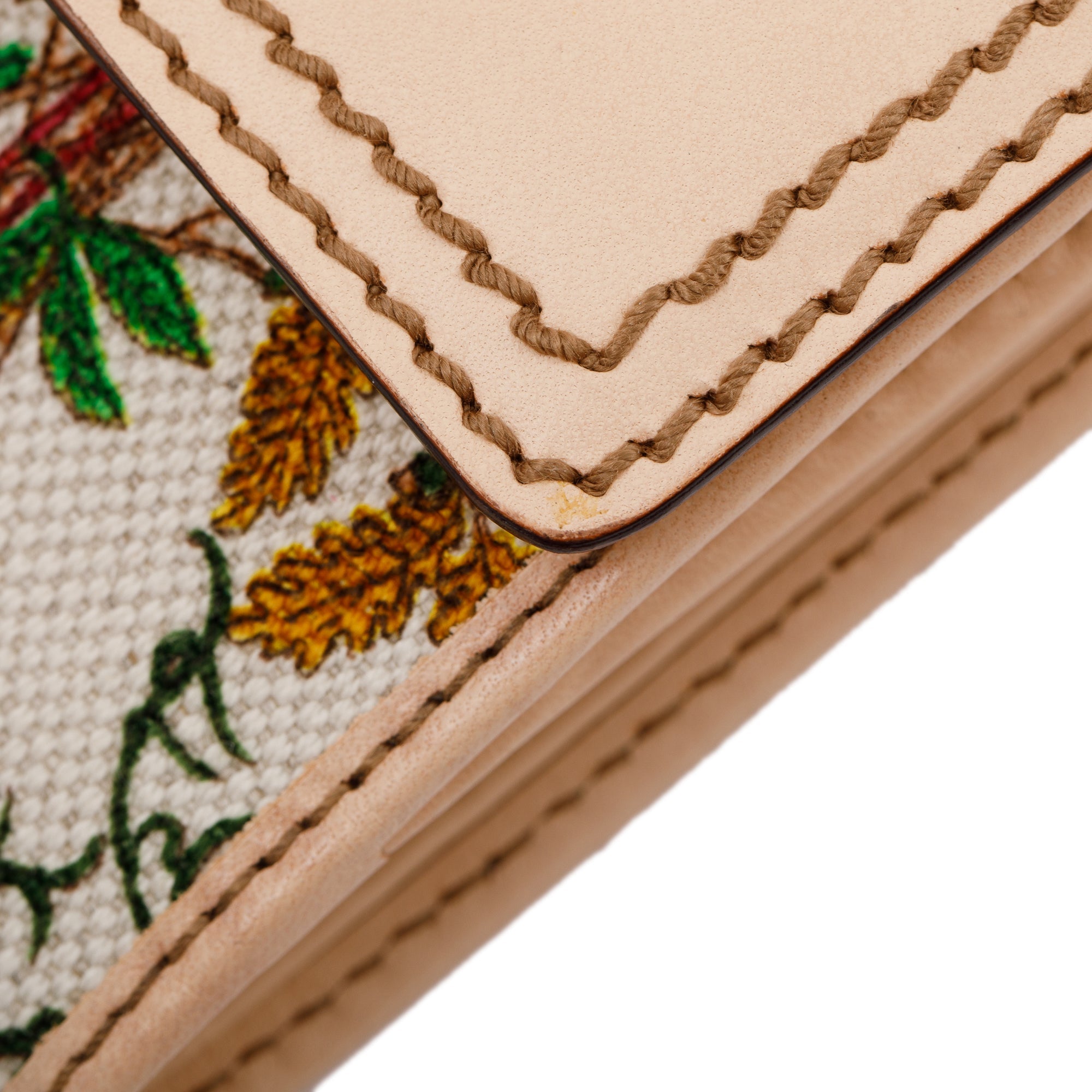 Gucci Flora Canvas Bamboo Wallet