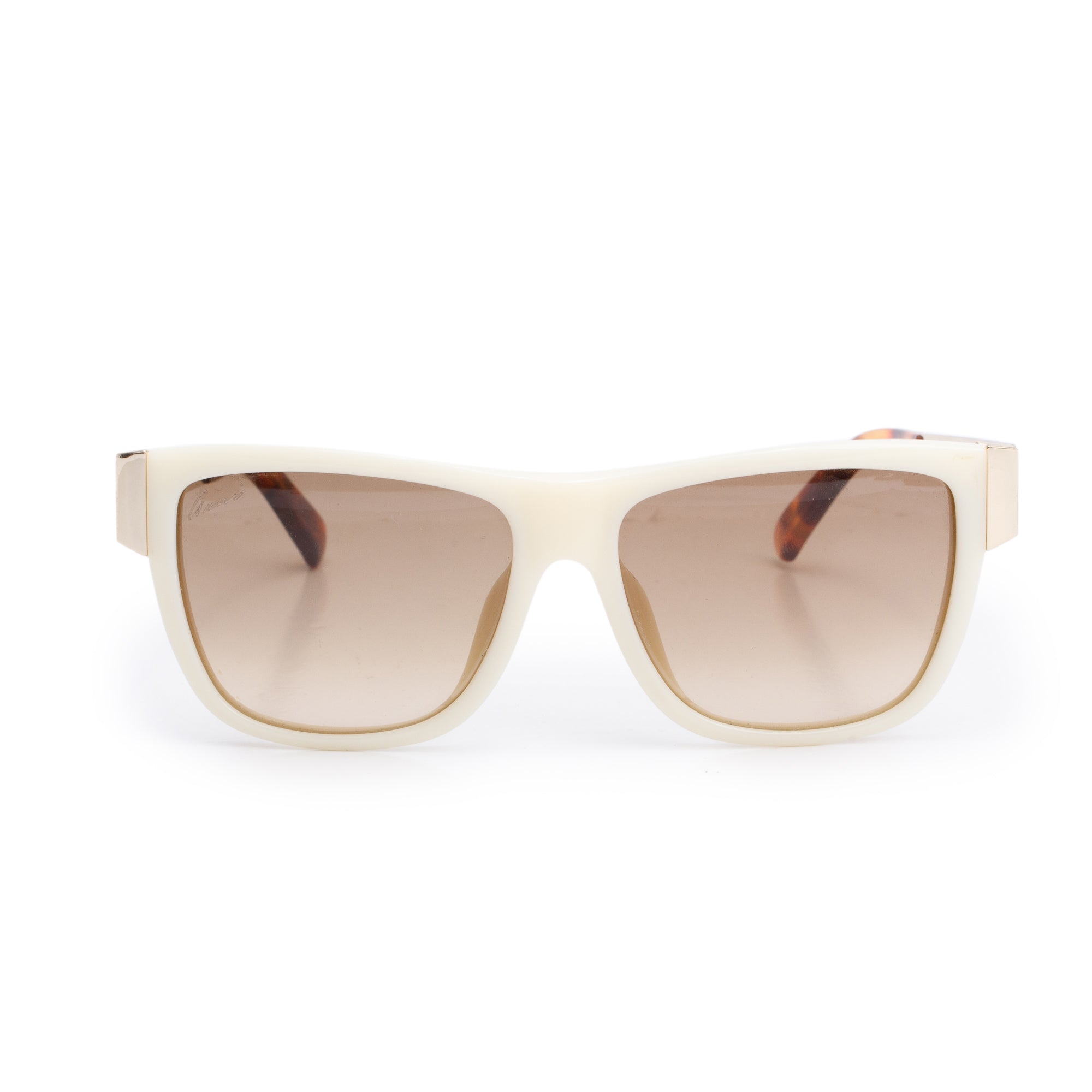 Gucci GG 3718/S White/Havana Square Sunglasses w/ Case