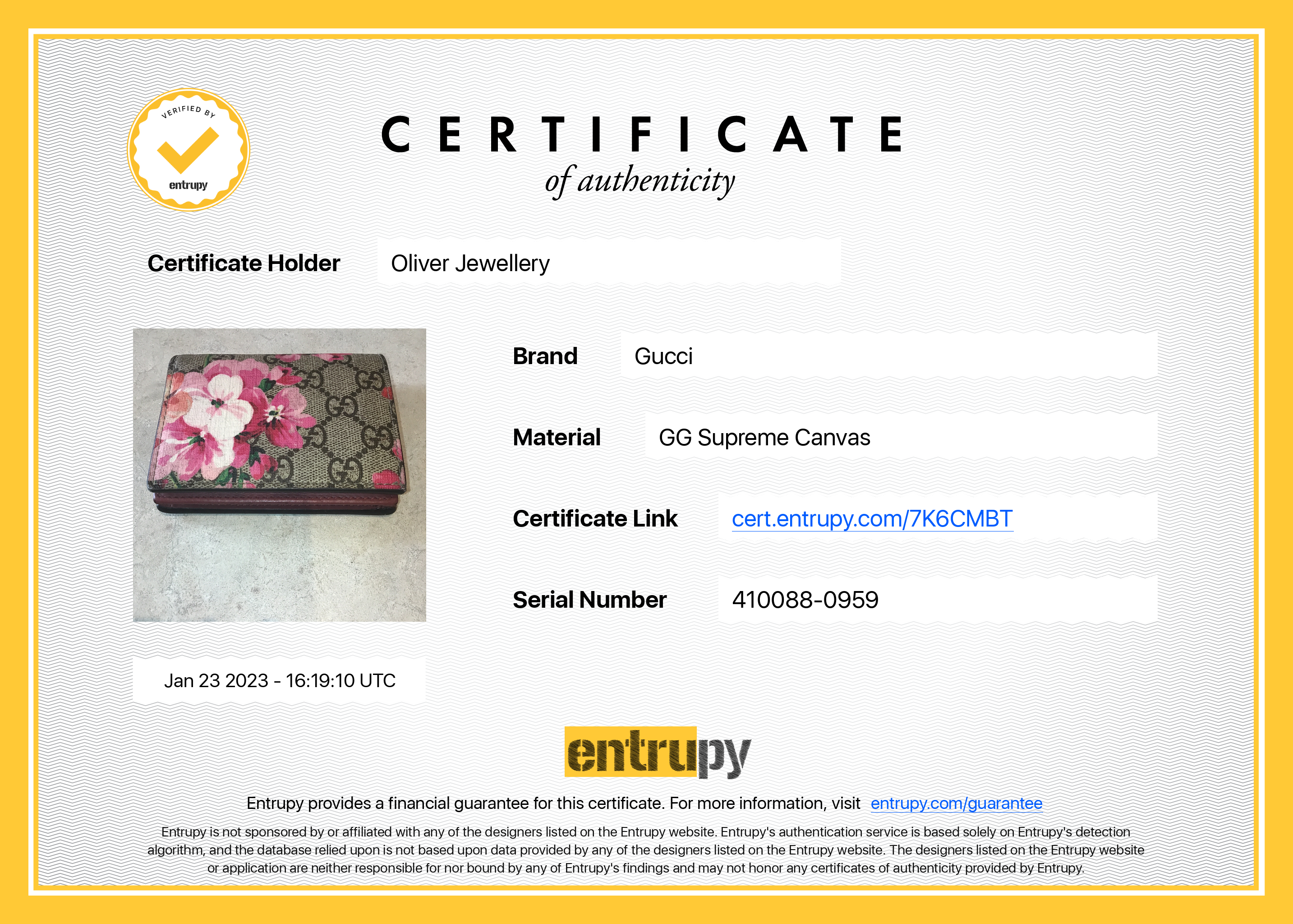 Gucci GG Blooms Card Case Wallet