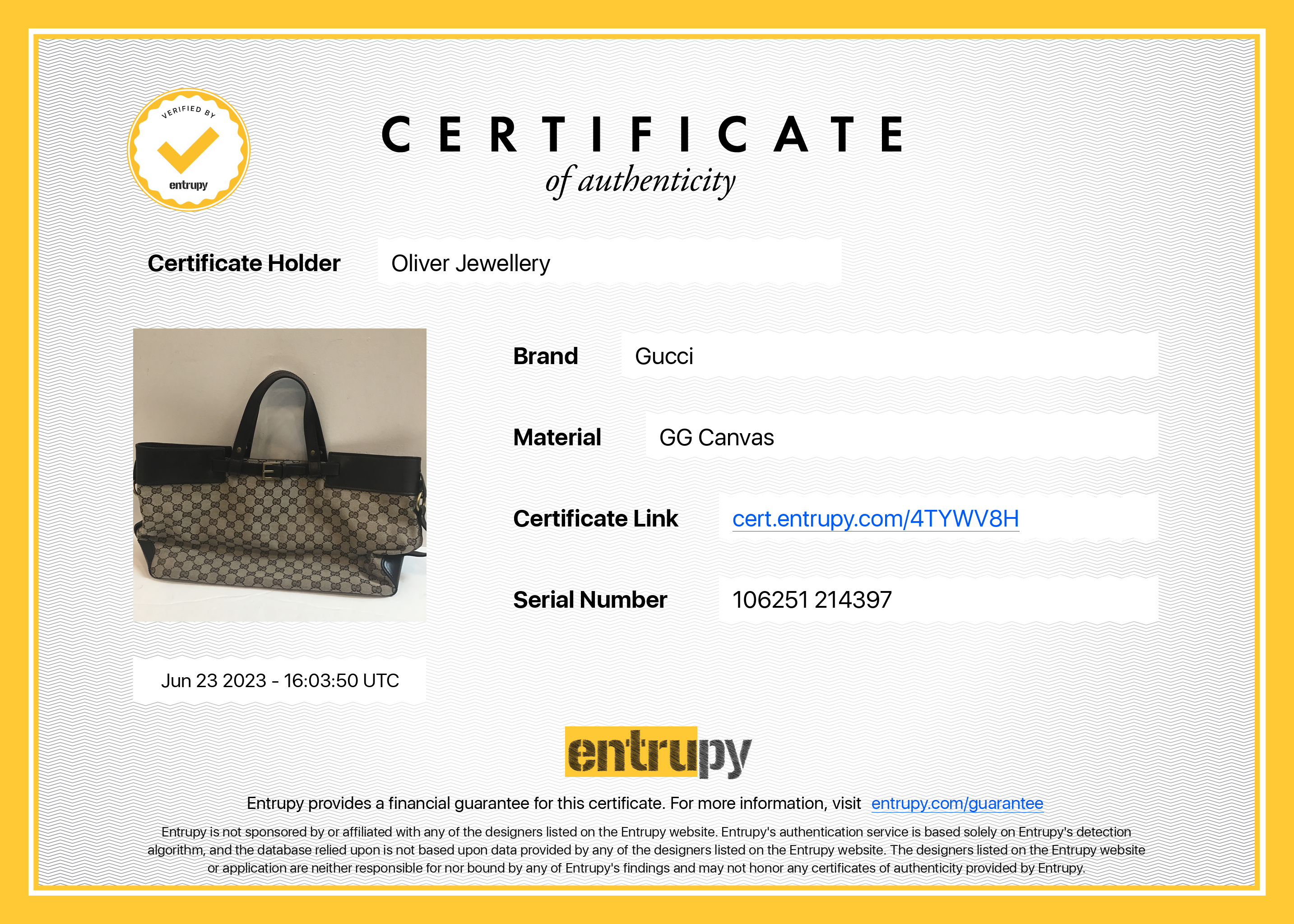 Gucci GG Canvas Belt Tote