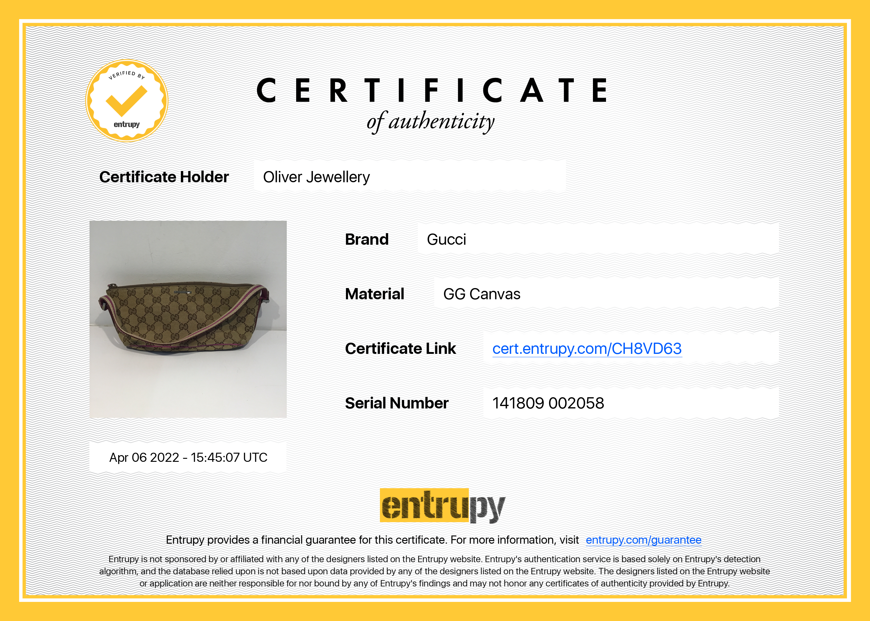 Gucci GG Canvas Boat Pochette