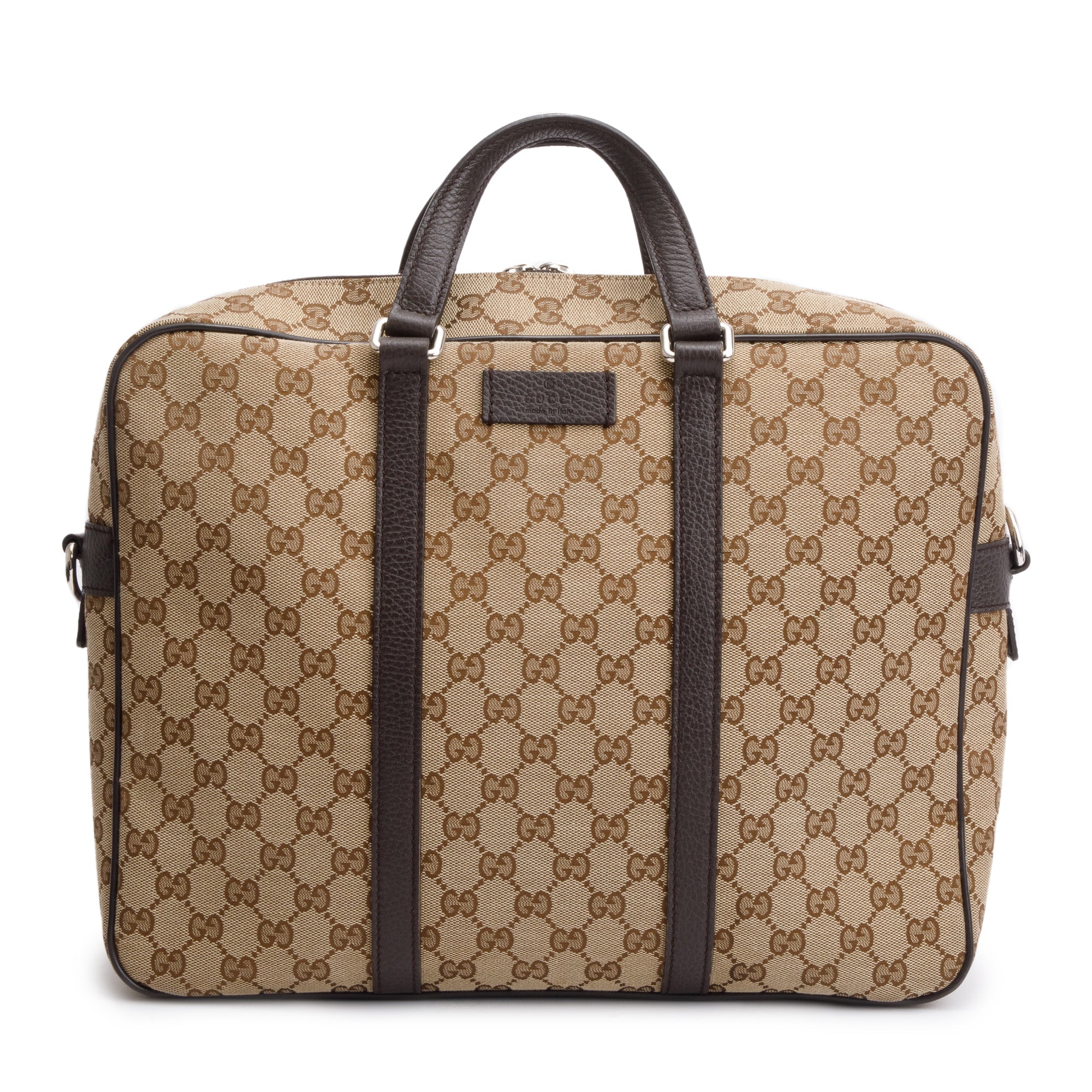 Gucci GG Canvas Briefcase w/ Strap