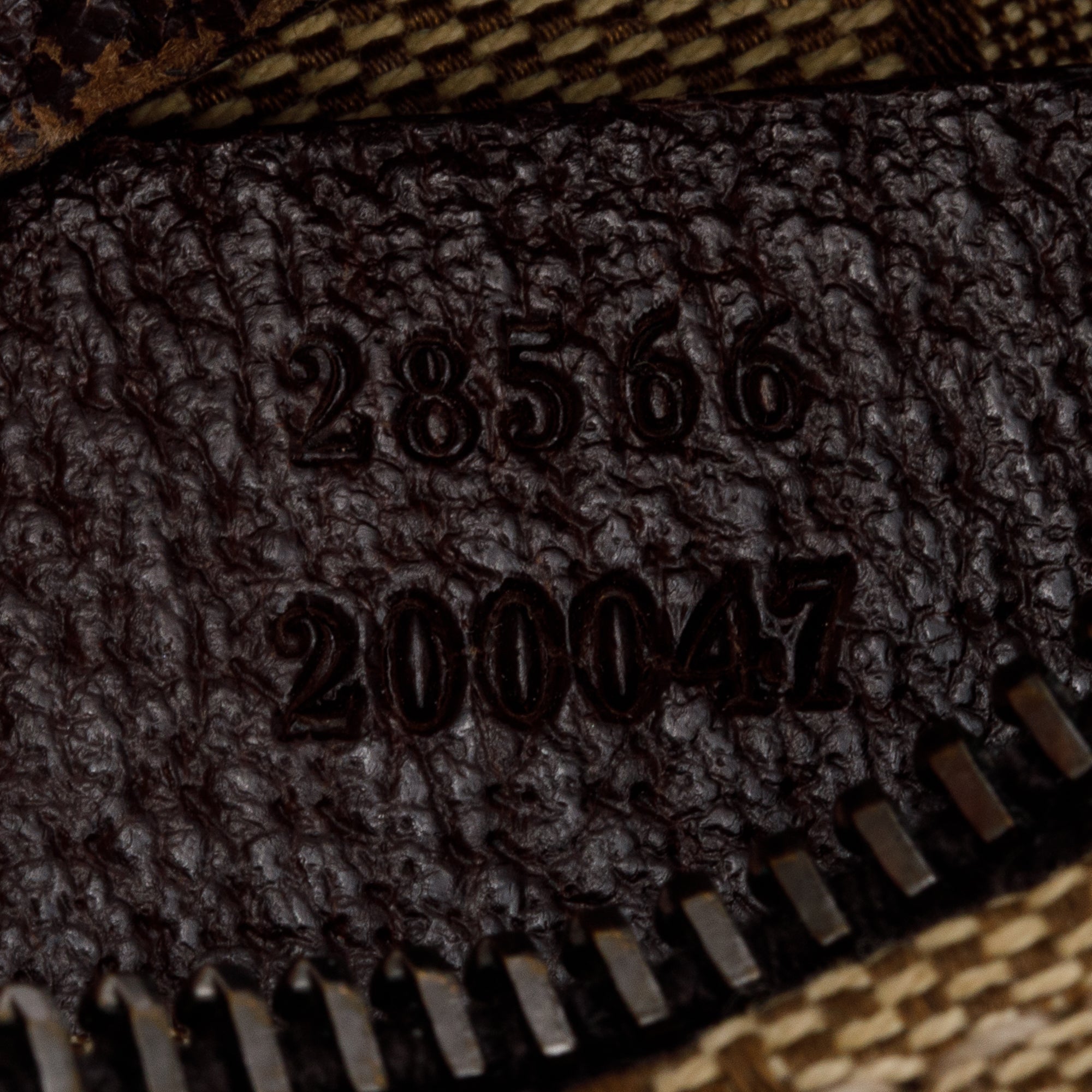 Gucci GG Canvas Brown Leather Trim Double Pocket Belt Bag