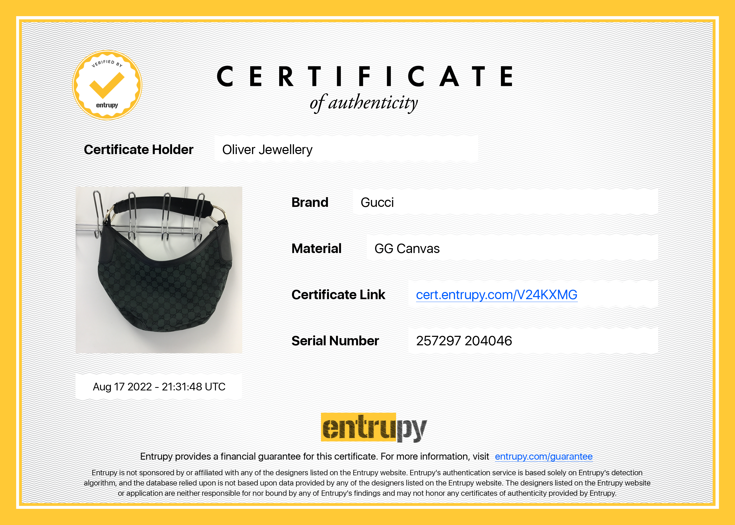 Gucci GG Canvas Half Moon Hobo