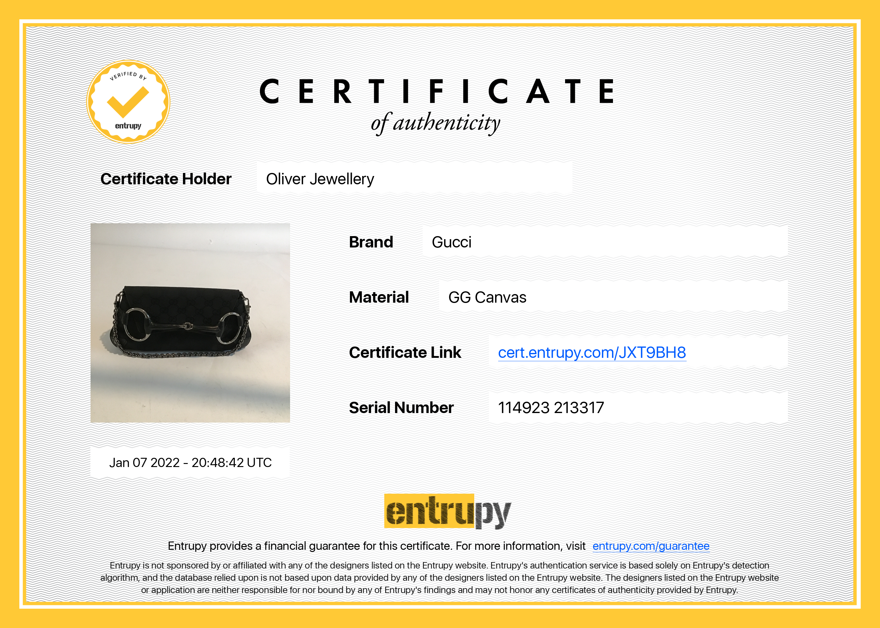 Gucci GG Canvas Horsebit Chain Clutch