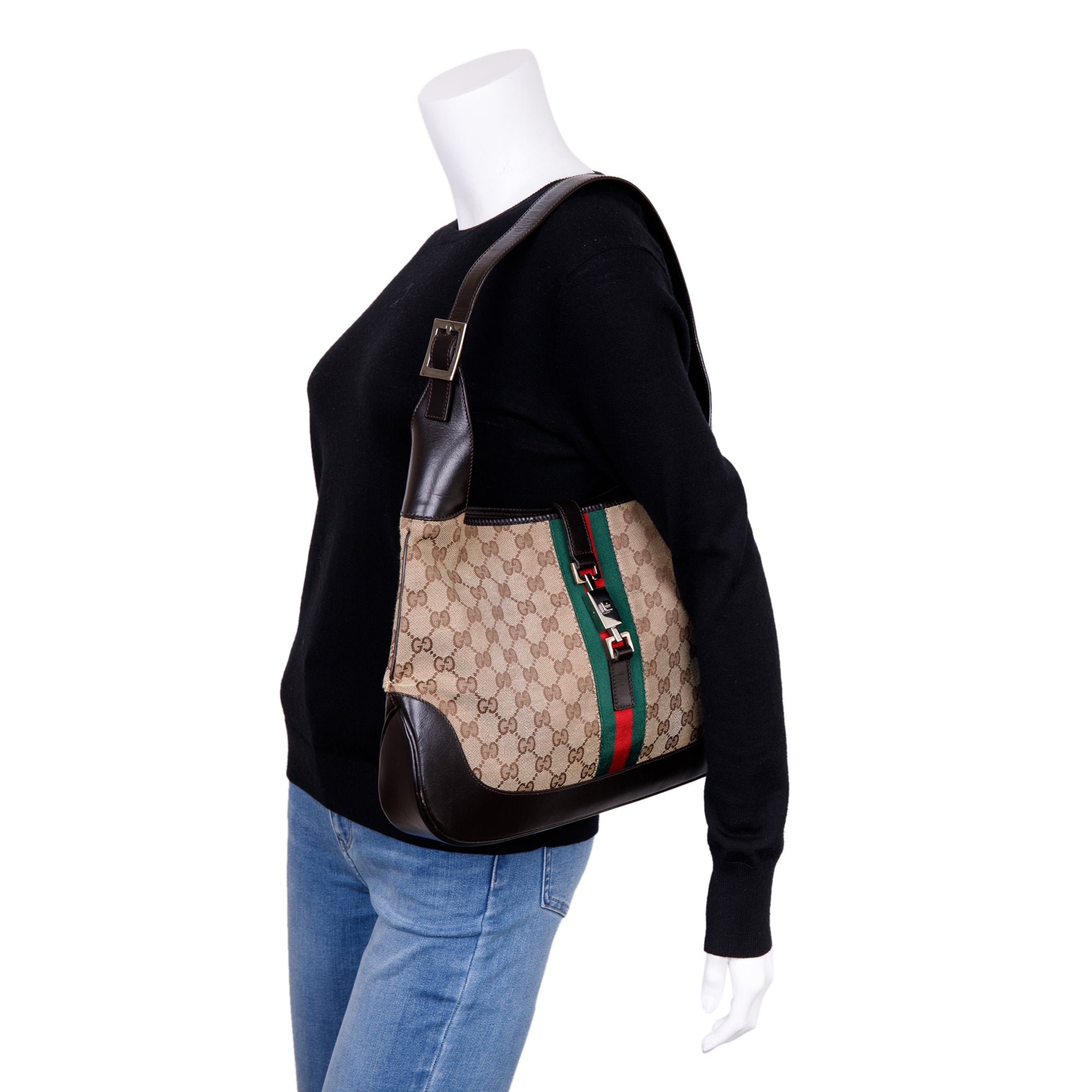 Gucci GG Canvas Jackie O Hobo