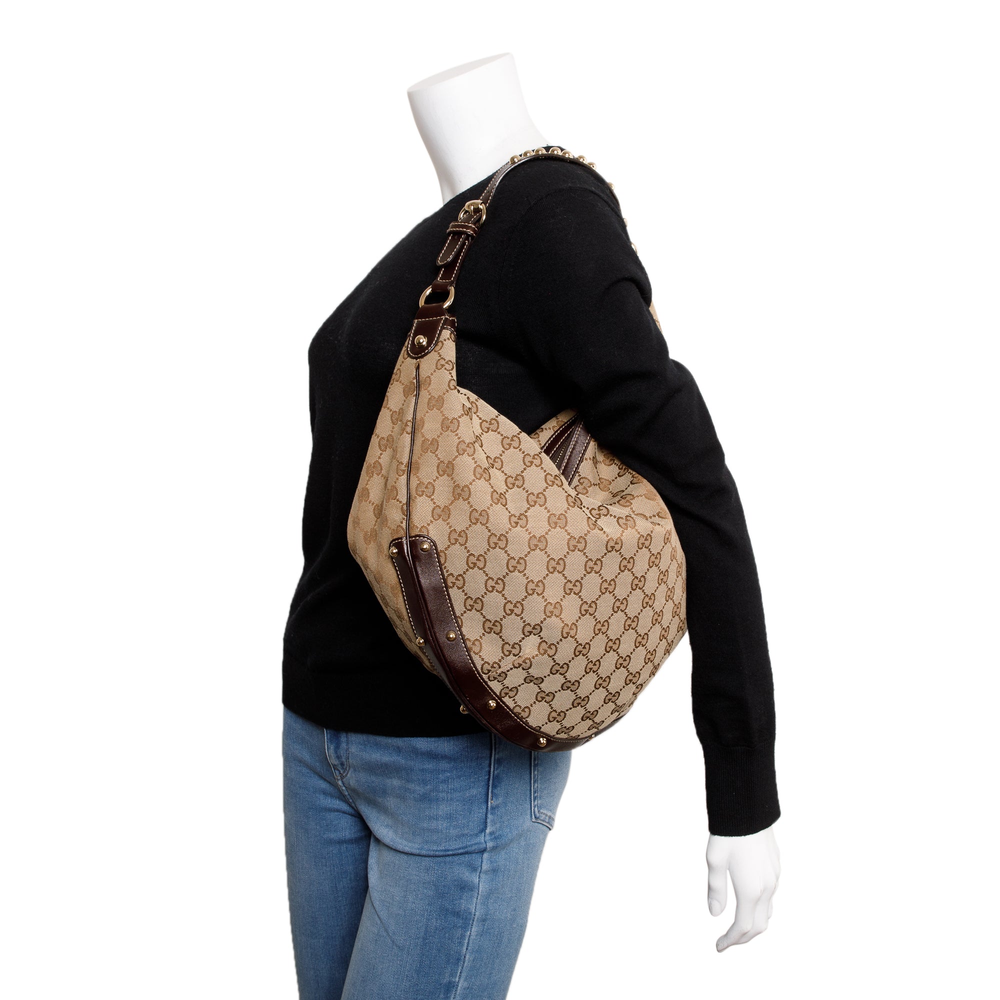 Gucci GG Canvas Large Biba Hobo