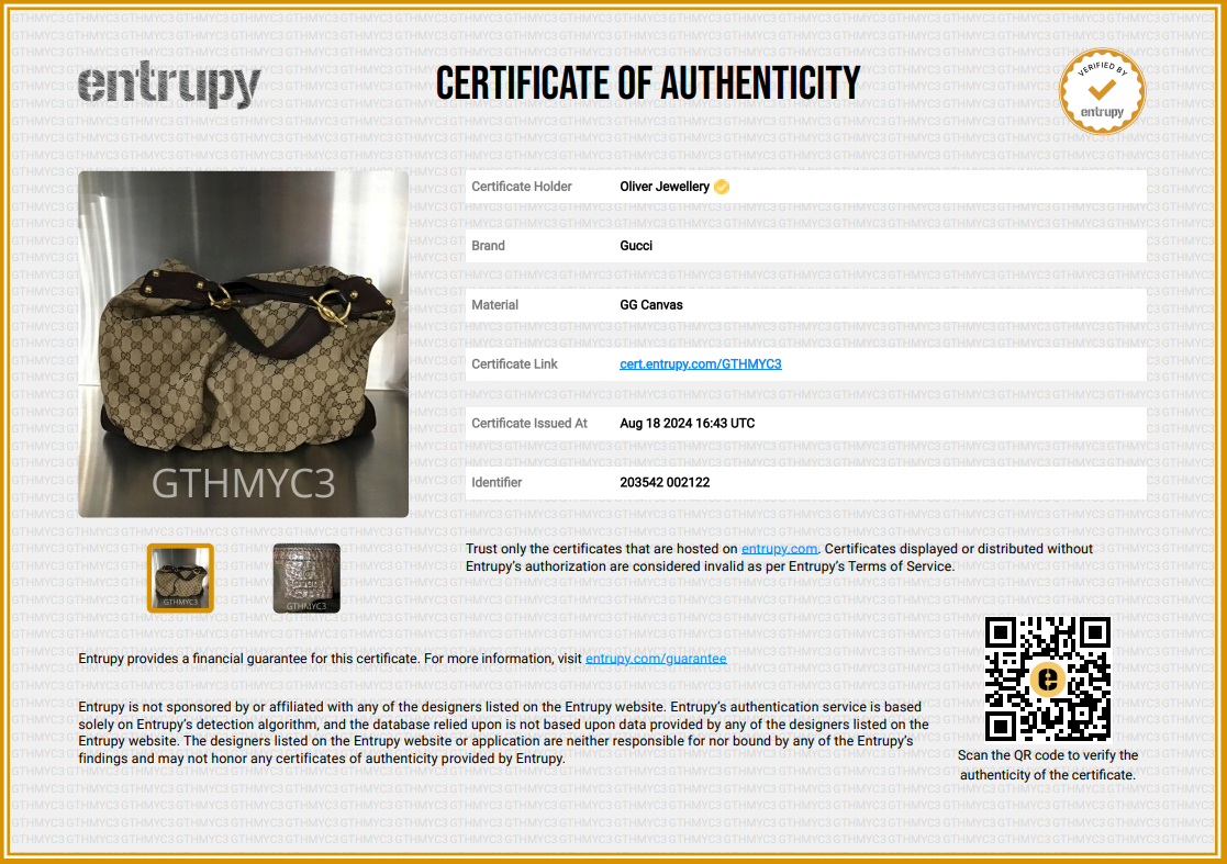 Gucci GG Canvas Large Jockey Hobo