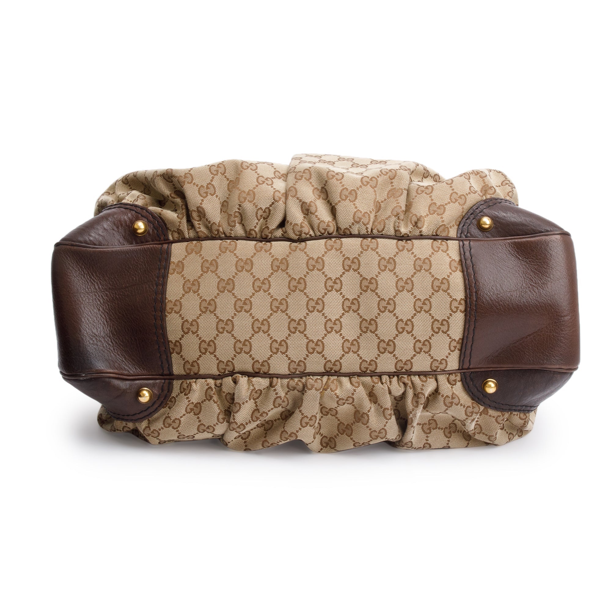 Gucci GG Canvas Large Jockey Hobo