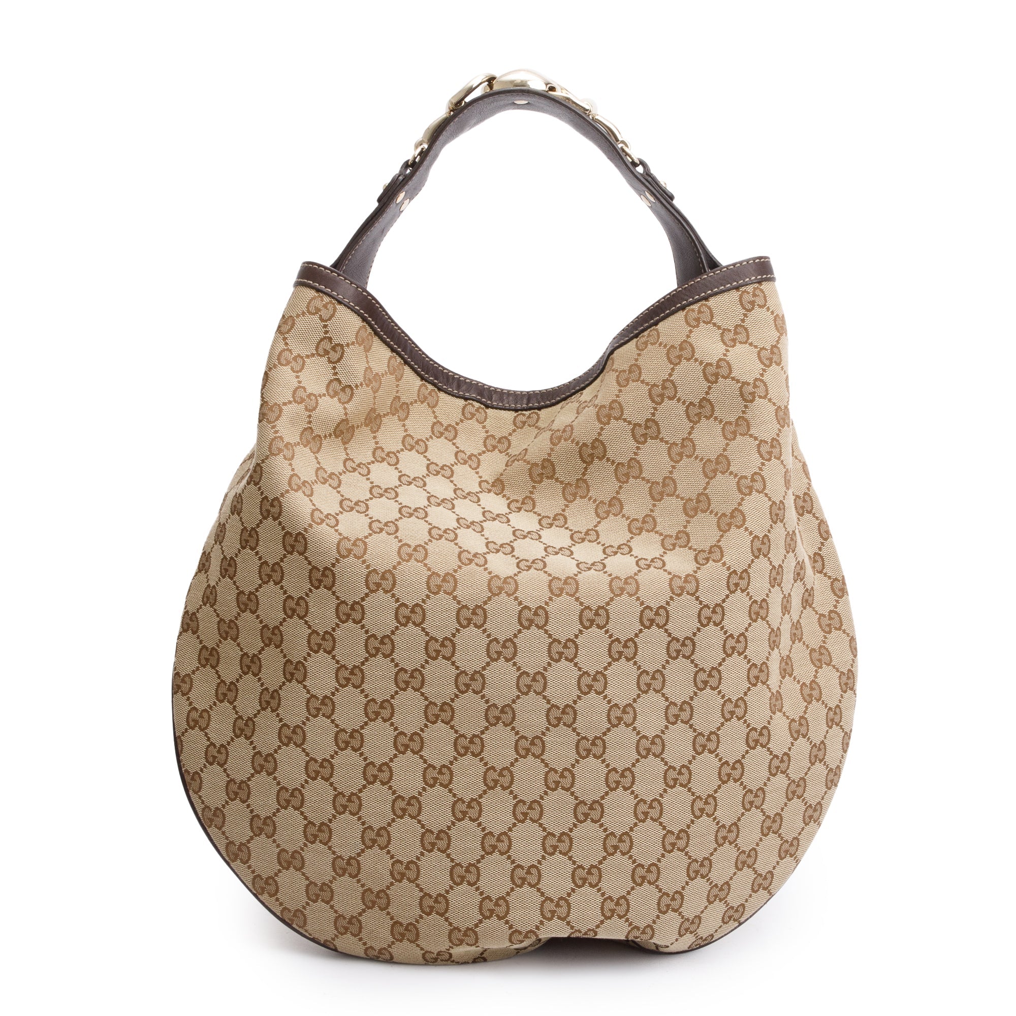 Gucci GG Canvas Large Wave Hobo Bag