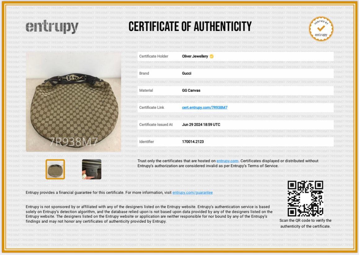 Gucci GG Canvas Large Wave Hobo Bag