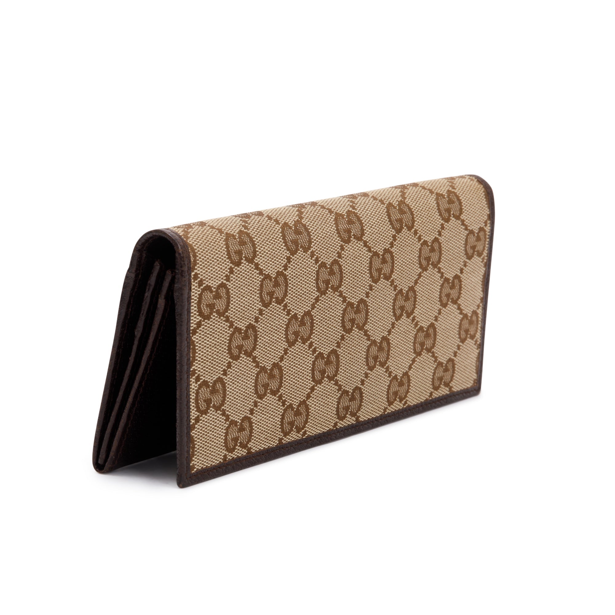 Gucci GG Canvas Long Flap Wallet