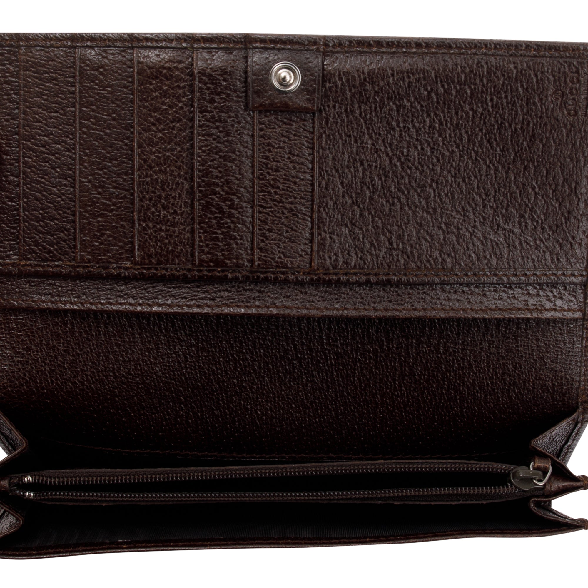 Gucci GG Canvas Long Flap Wallet