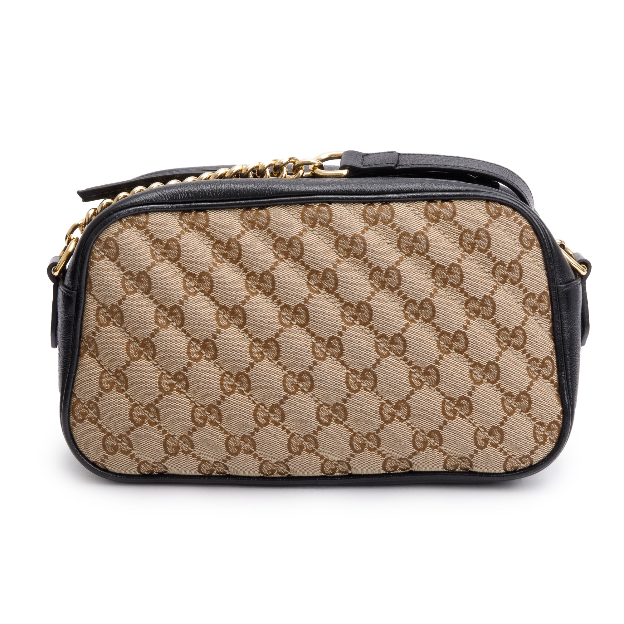Gucci GG Canvas Marmont Matelasse Small Shoulder Bag