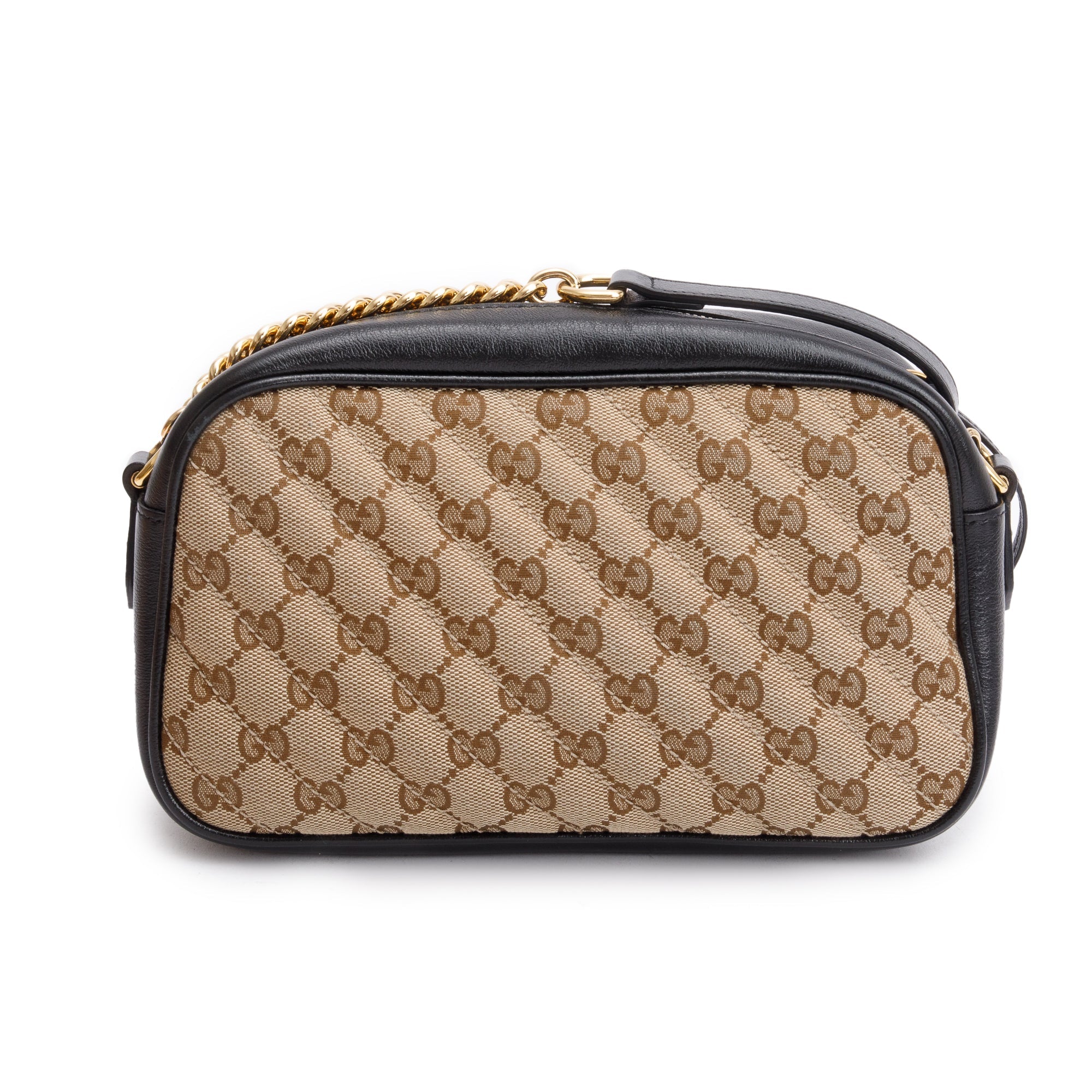 Gucci GG Canvas Marmont Matelasse Small Shoulder Bag w/ Box