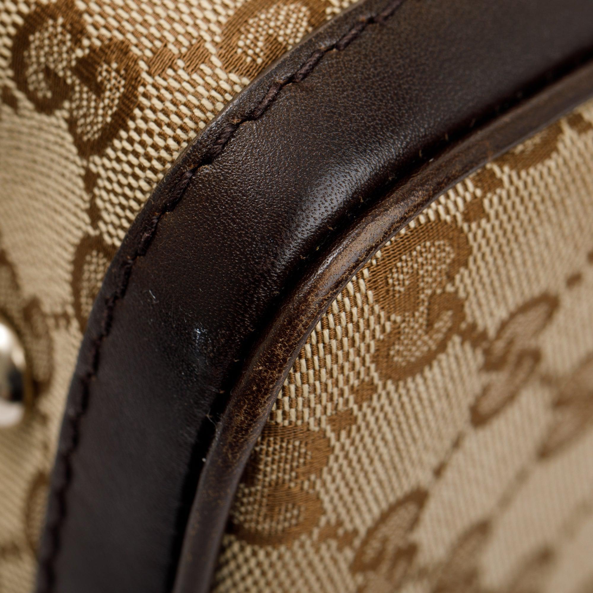 Gucci GG Canvas Medium Boston Bag w/ Strap