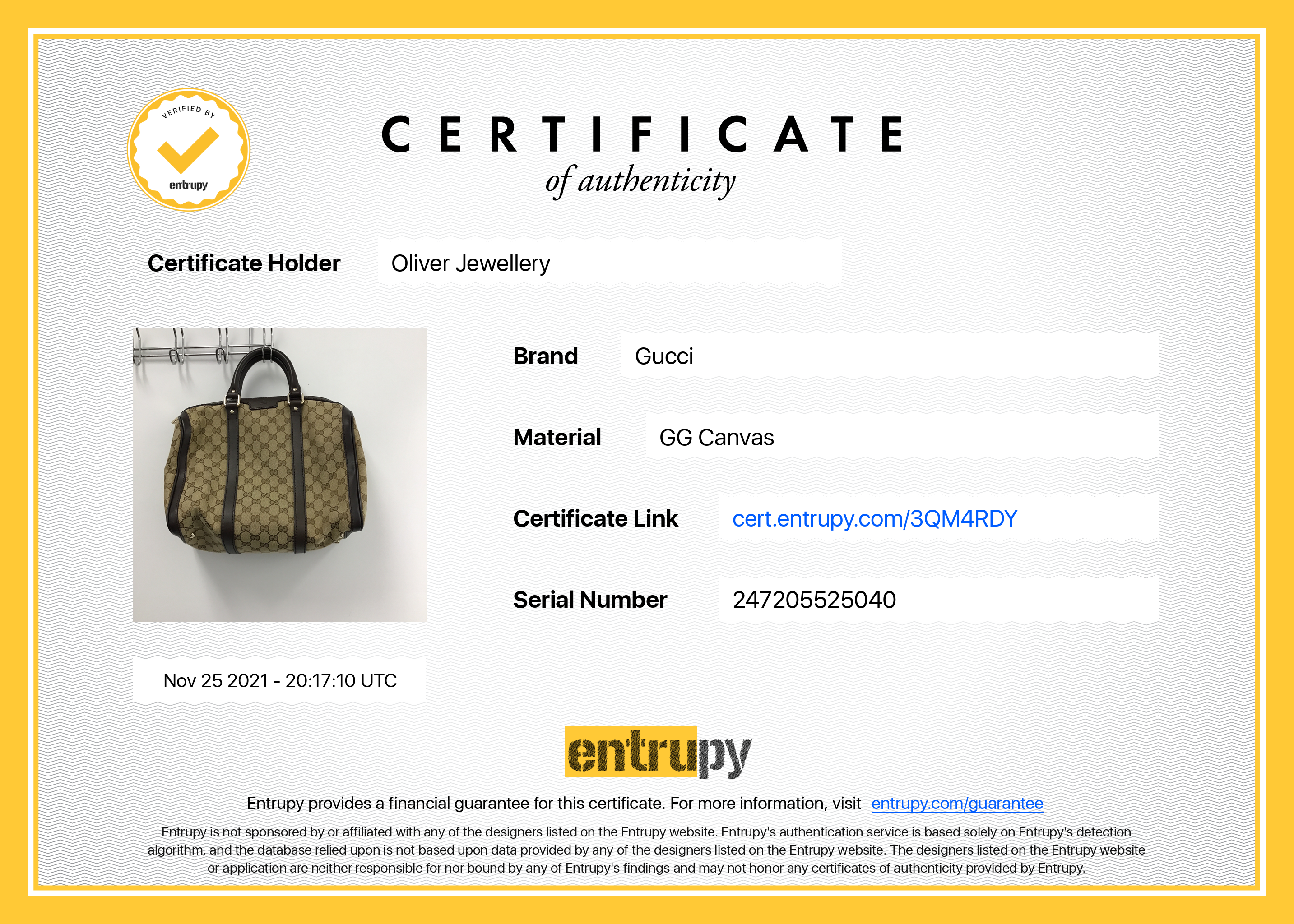 Gucci GG Canvas Medium Boston Bag w/ Strap