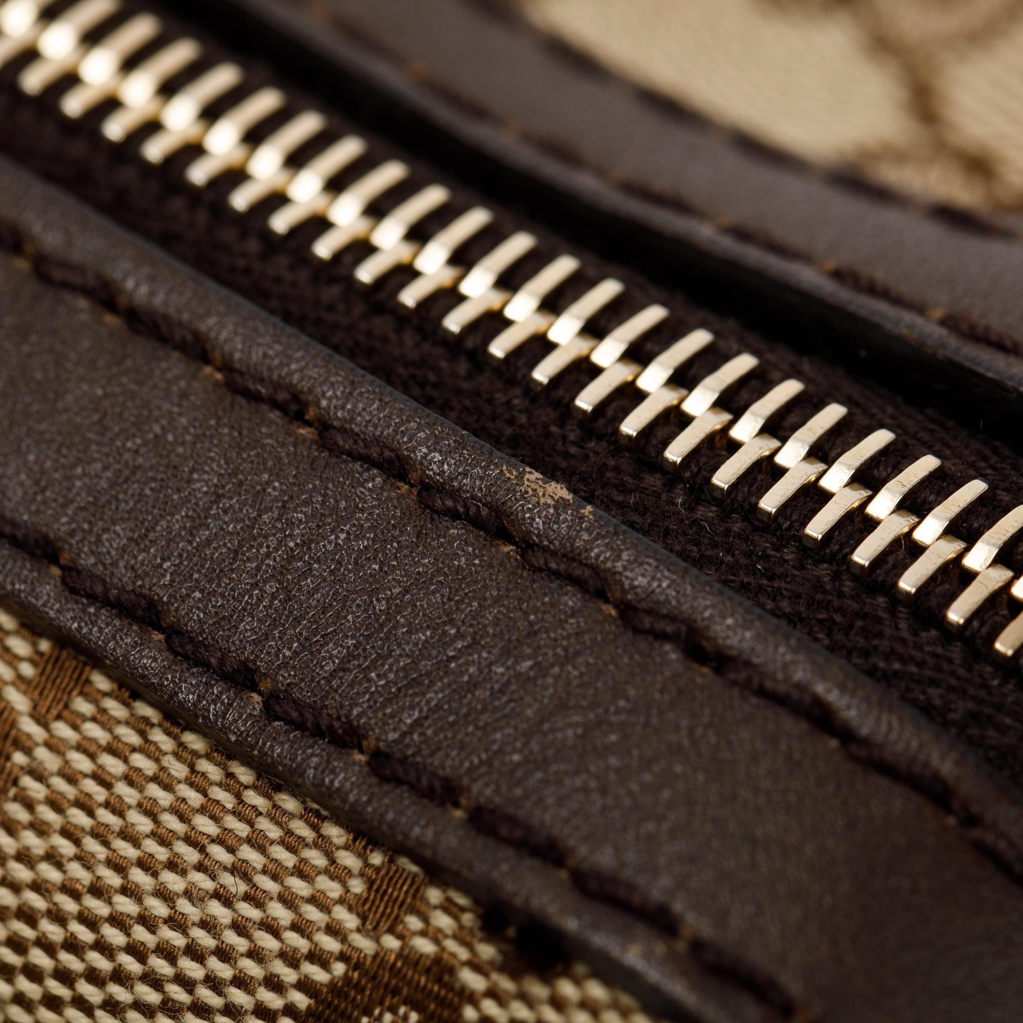 Gucci GG Canvas Medium Boston Bag w/ Strap