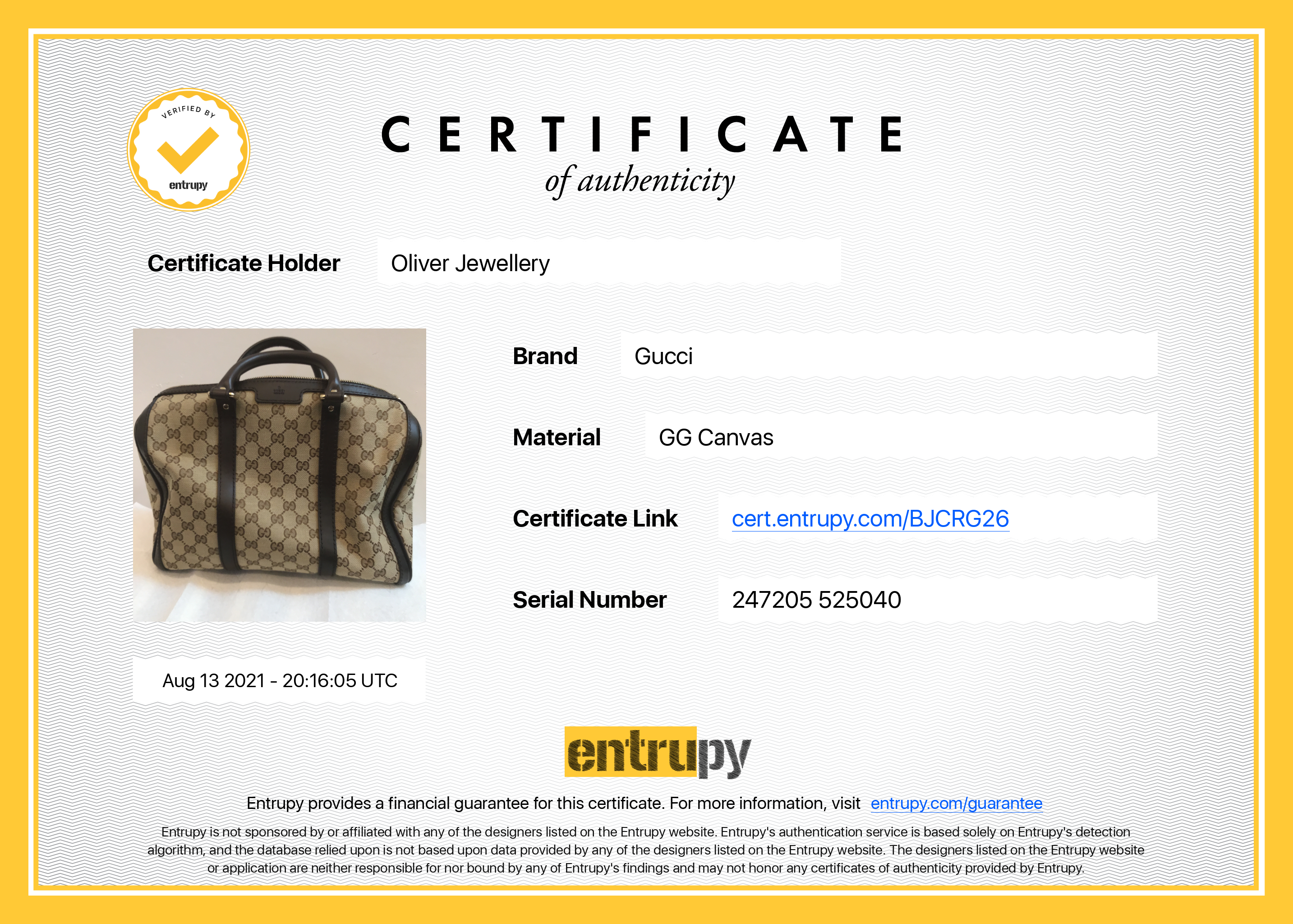 Gucci GG Canvas Medium Boston Bag w/ Strap