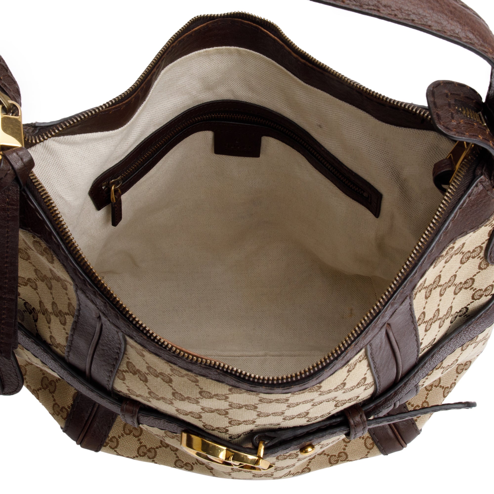 Gucci GG Canvas Medium GG Running Hobo w/ Strap