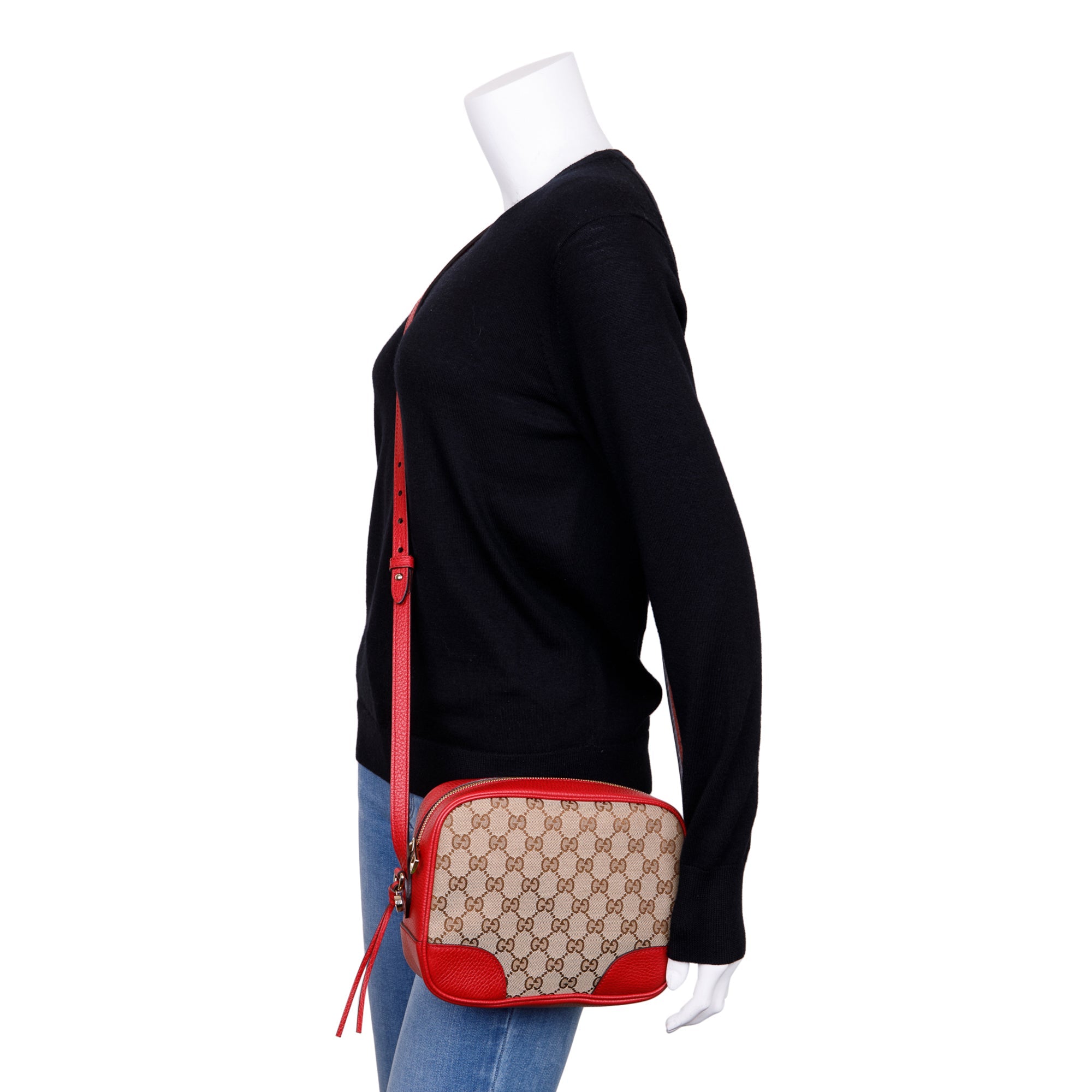 Gucci GG Canvas Mini Bree Crossbody Bag
