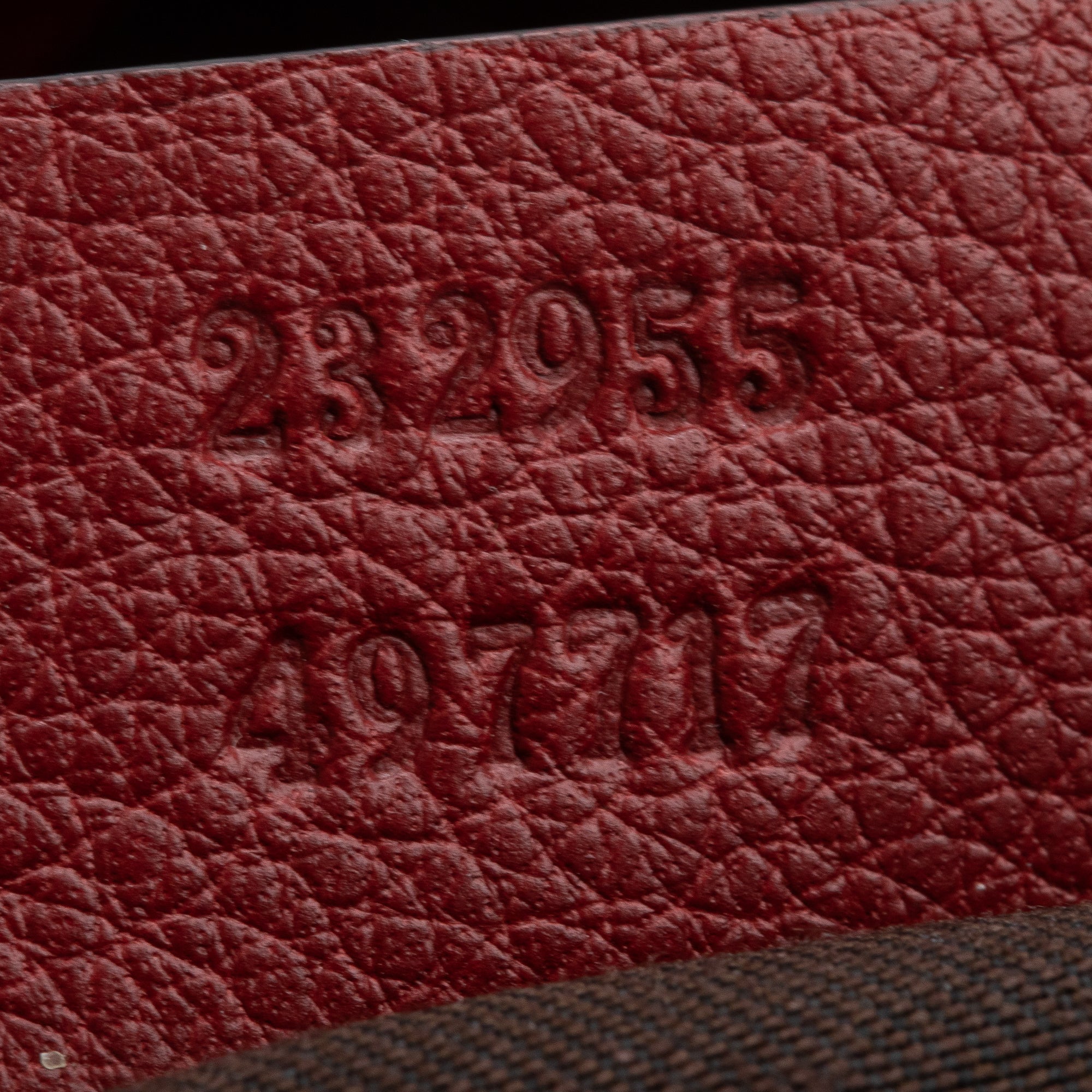 Gucci GG Canvas Red Leather Trim Large Sukey Hobo