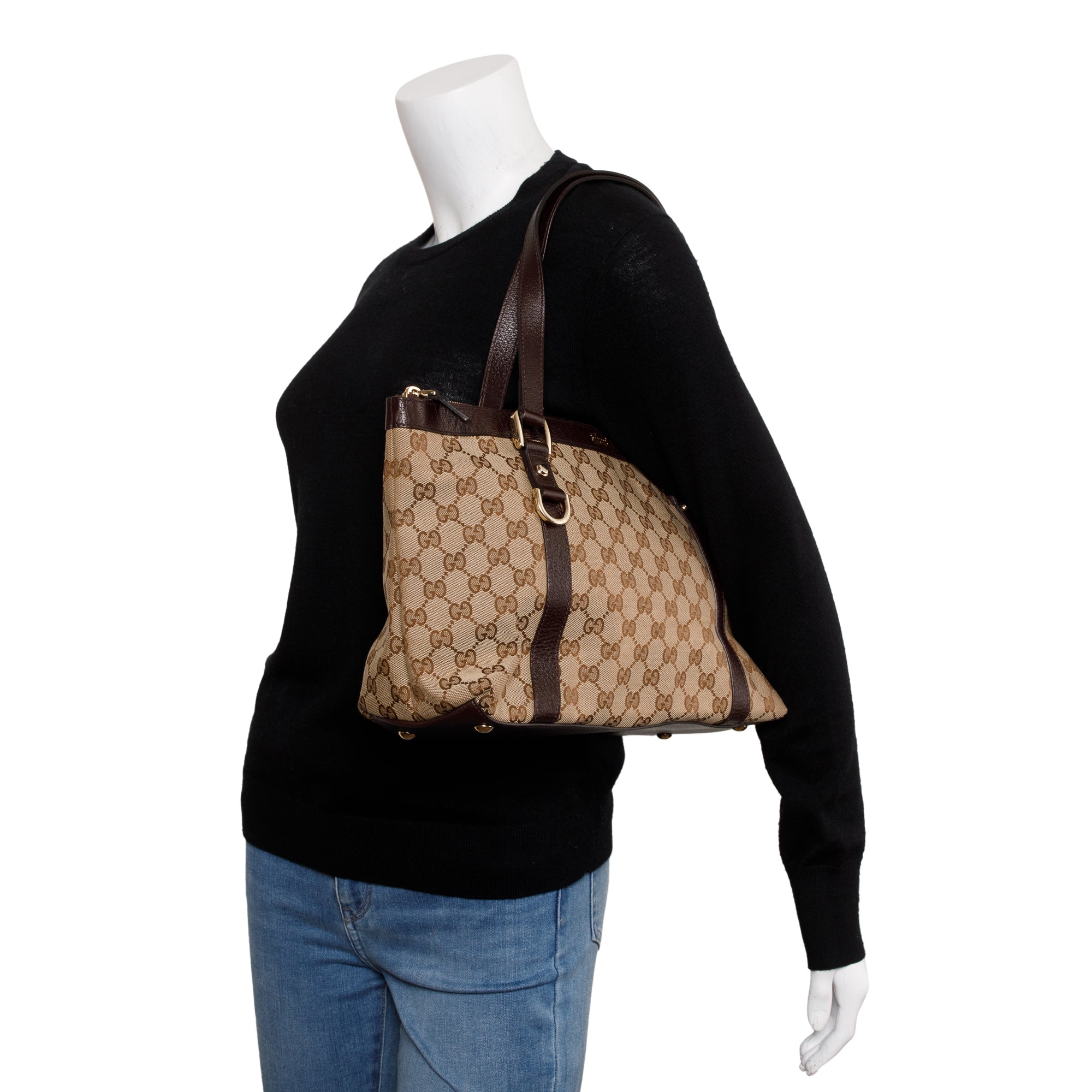 Gucci GG Canvas Small Abbey Tote Bag