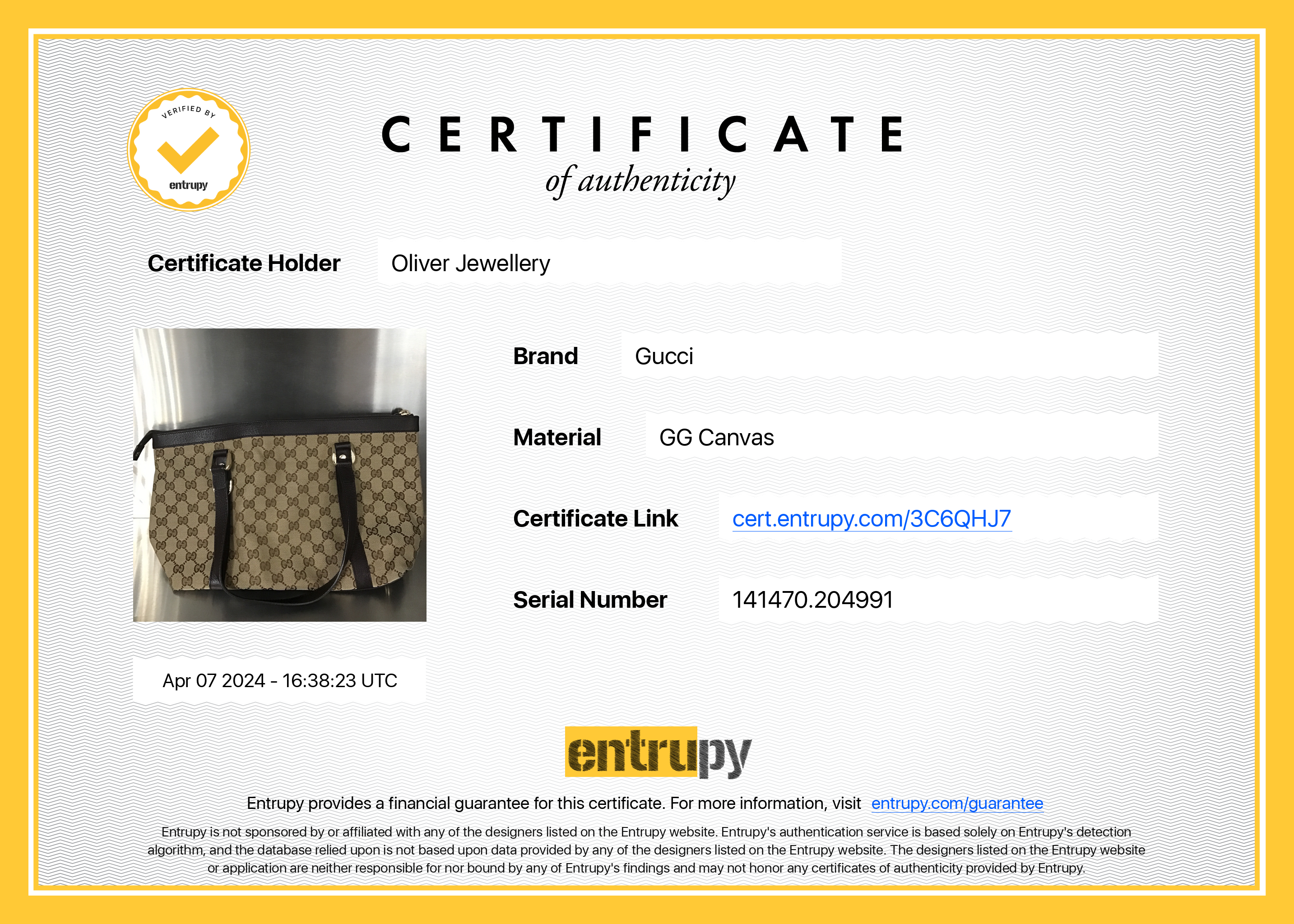 Gucci GG Canvas Small Abbey Tote Bag