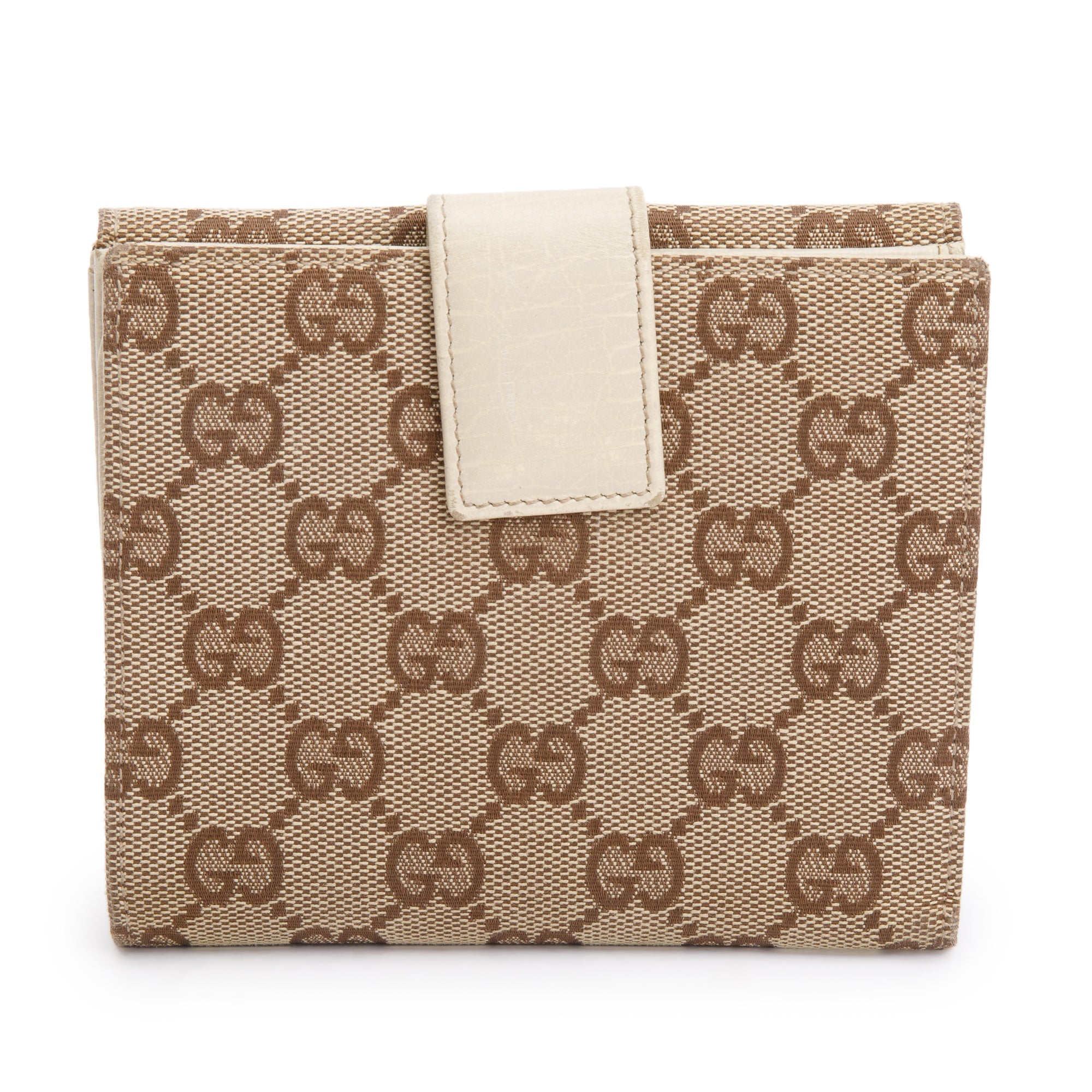 Gucci GG Canvas Vintage Web Horsebit Compact Wallet