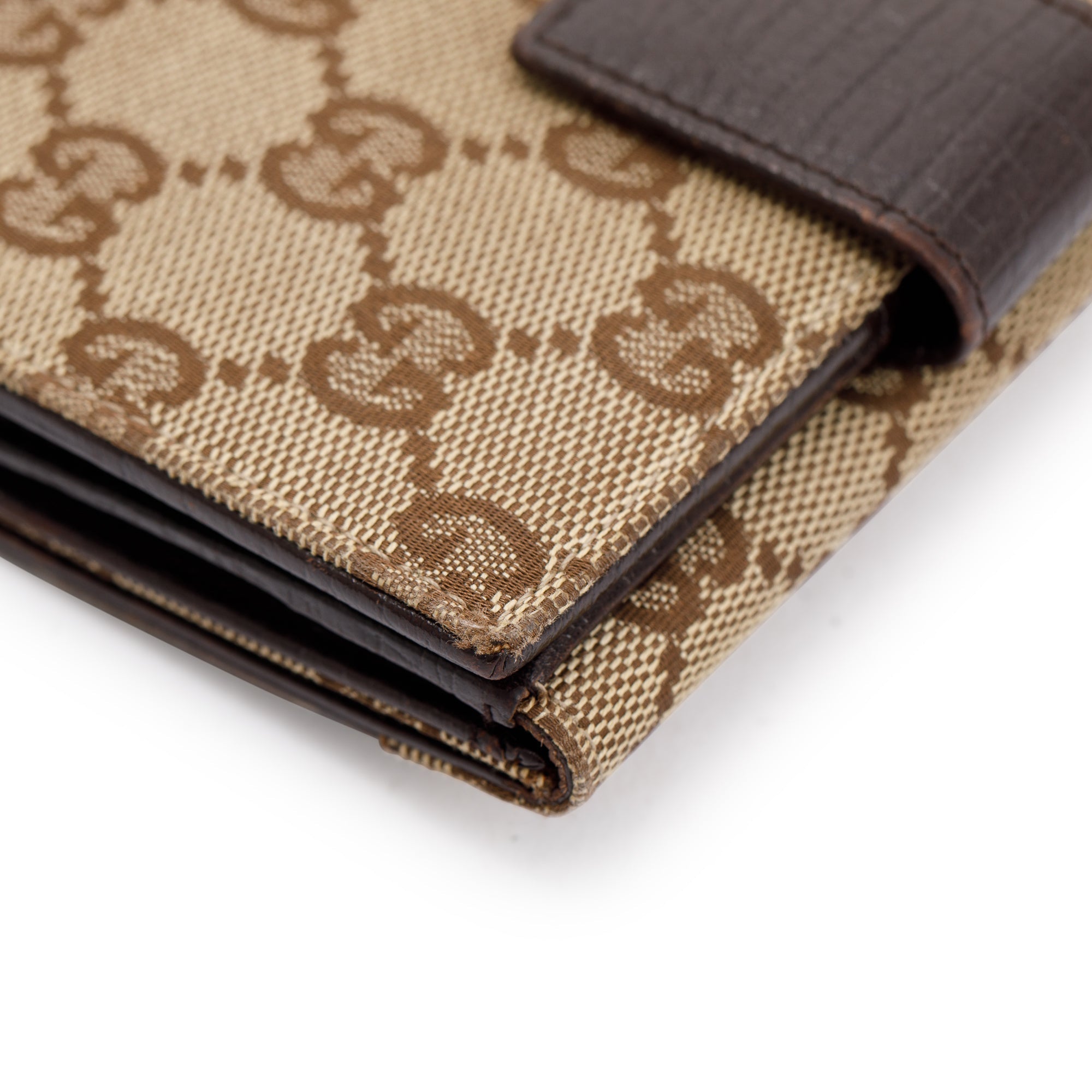 Gucci GG Canvas Vintage Web Horsebit Compact Wallet