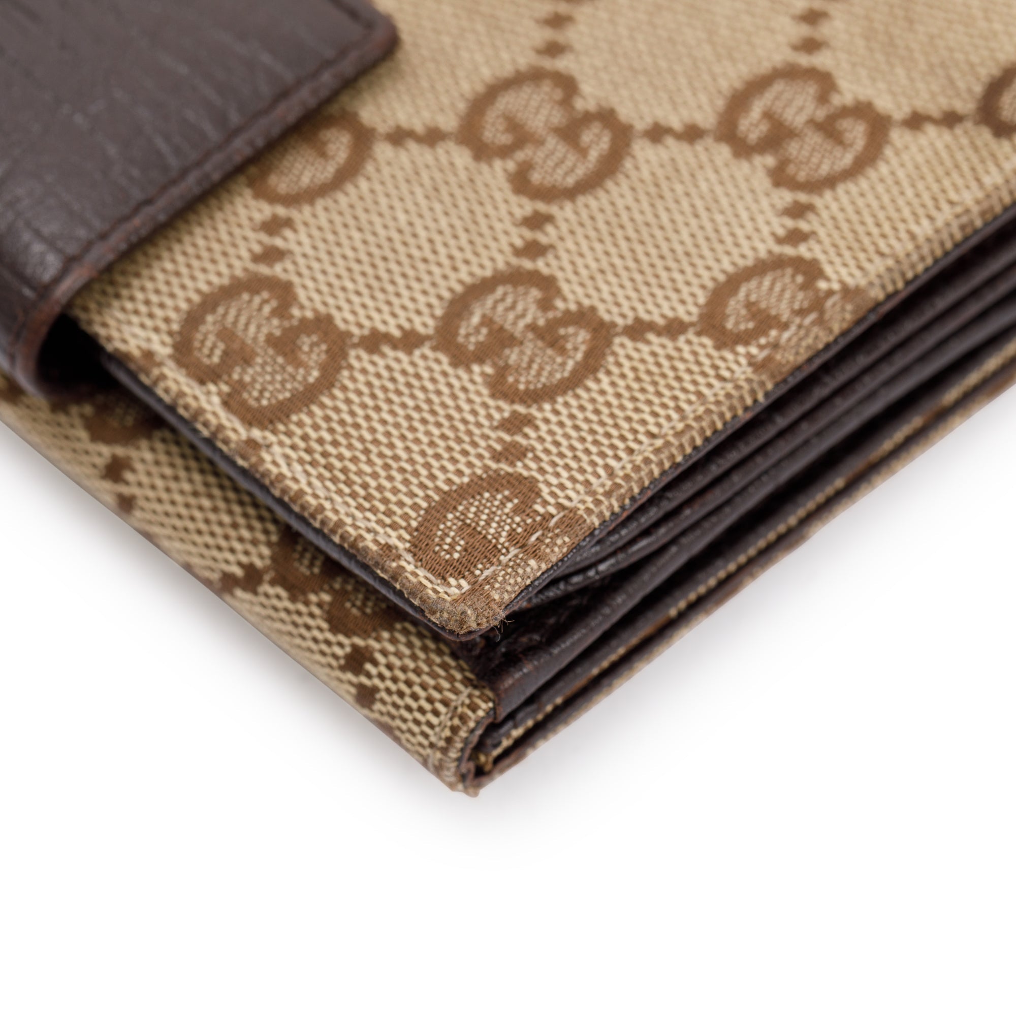 Gucci GG Canvas Vintage Web Horsebit Compact Wallet