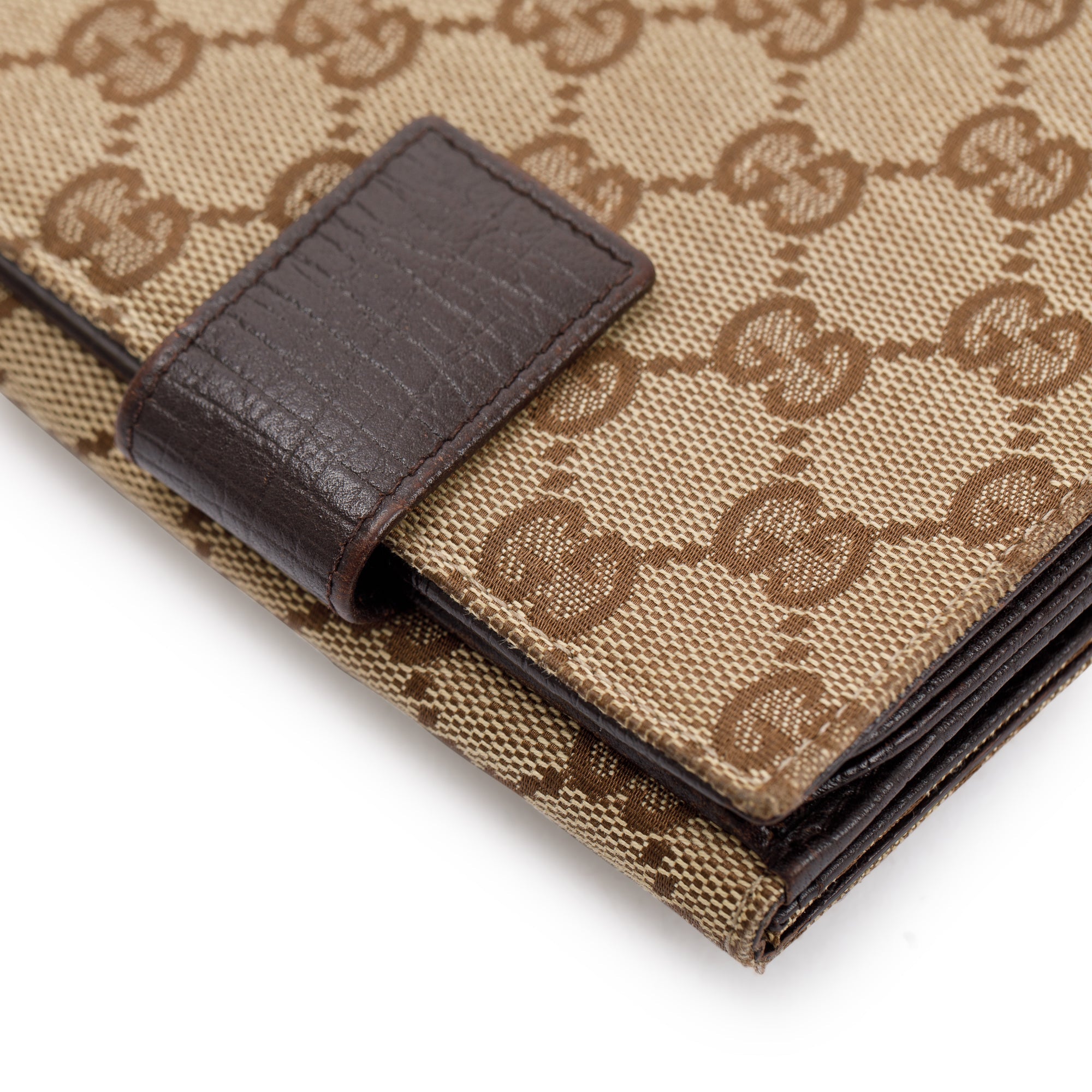 Gucci GG Canvas Vintage Web Horsebit Compact Wallet