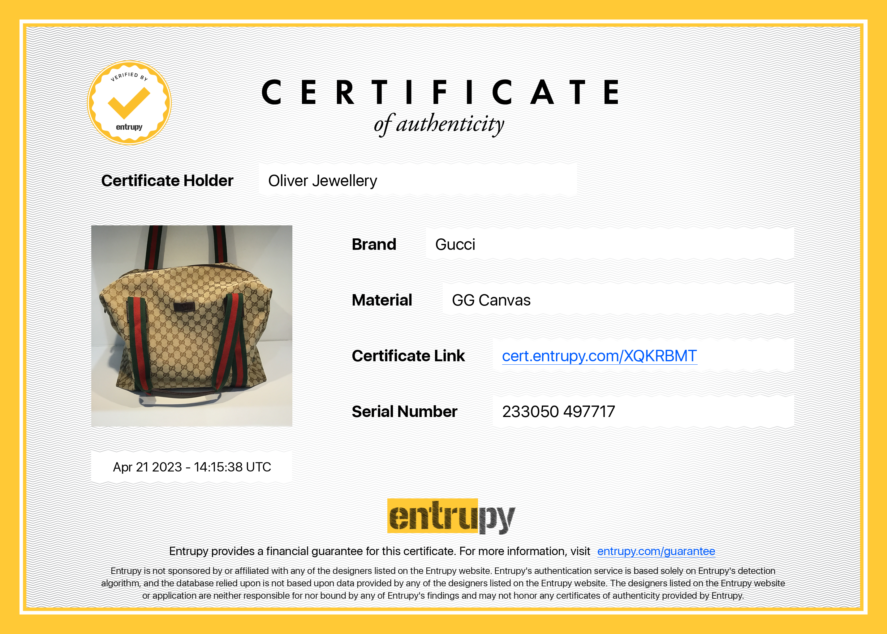 Gucci GG Canvas Web Medium Carry-On Duffle Bag