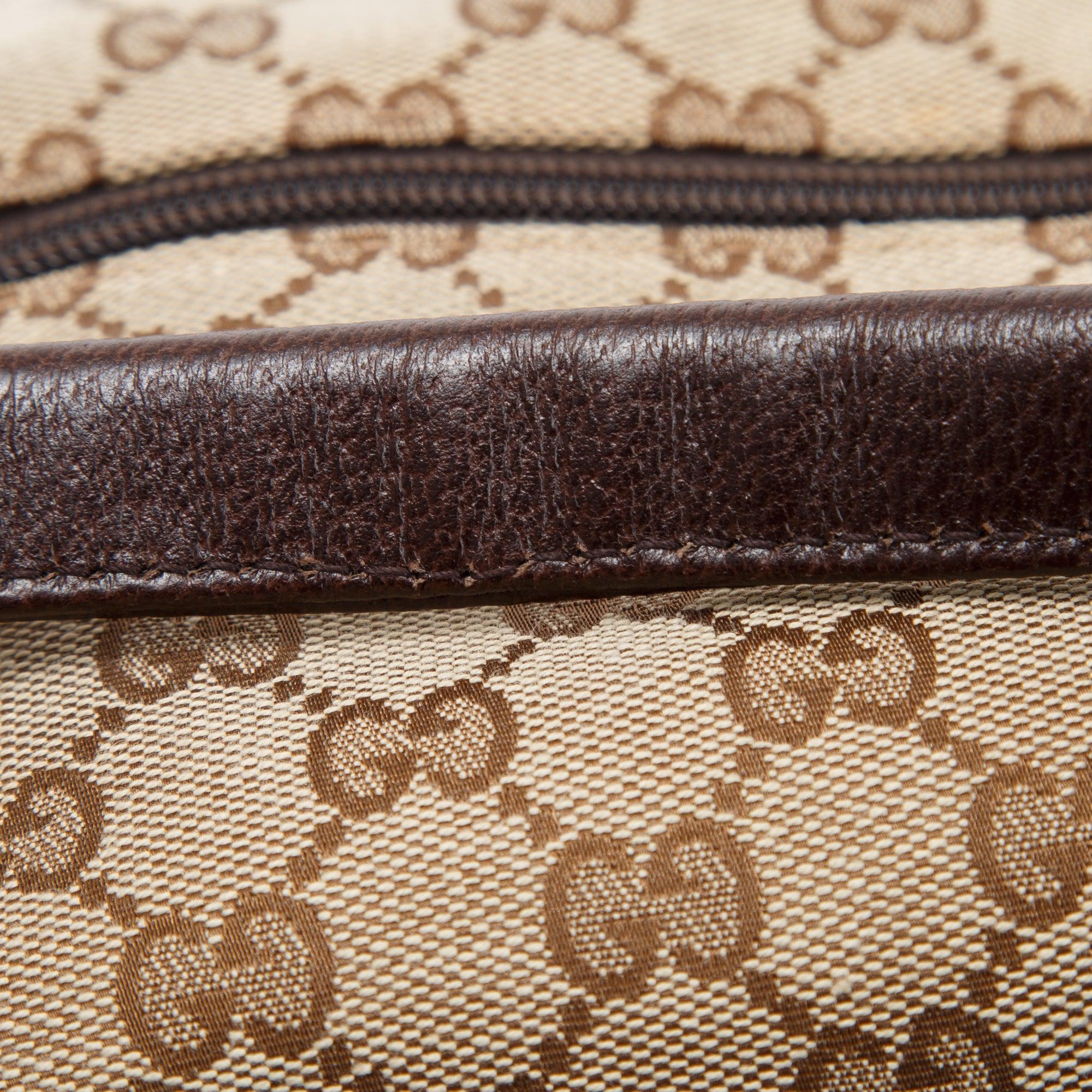 Gucci GG Canvas Web Medium Carry-On Duffle Bag