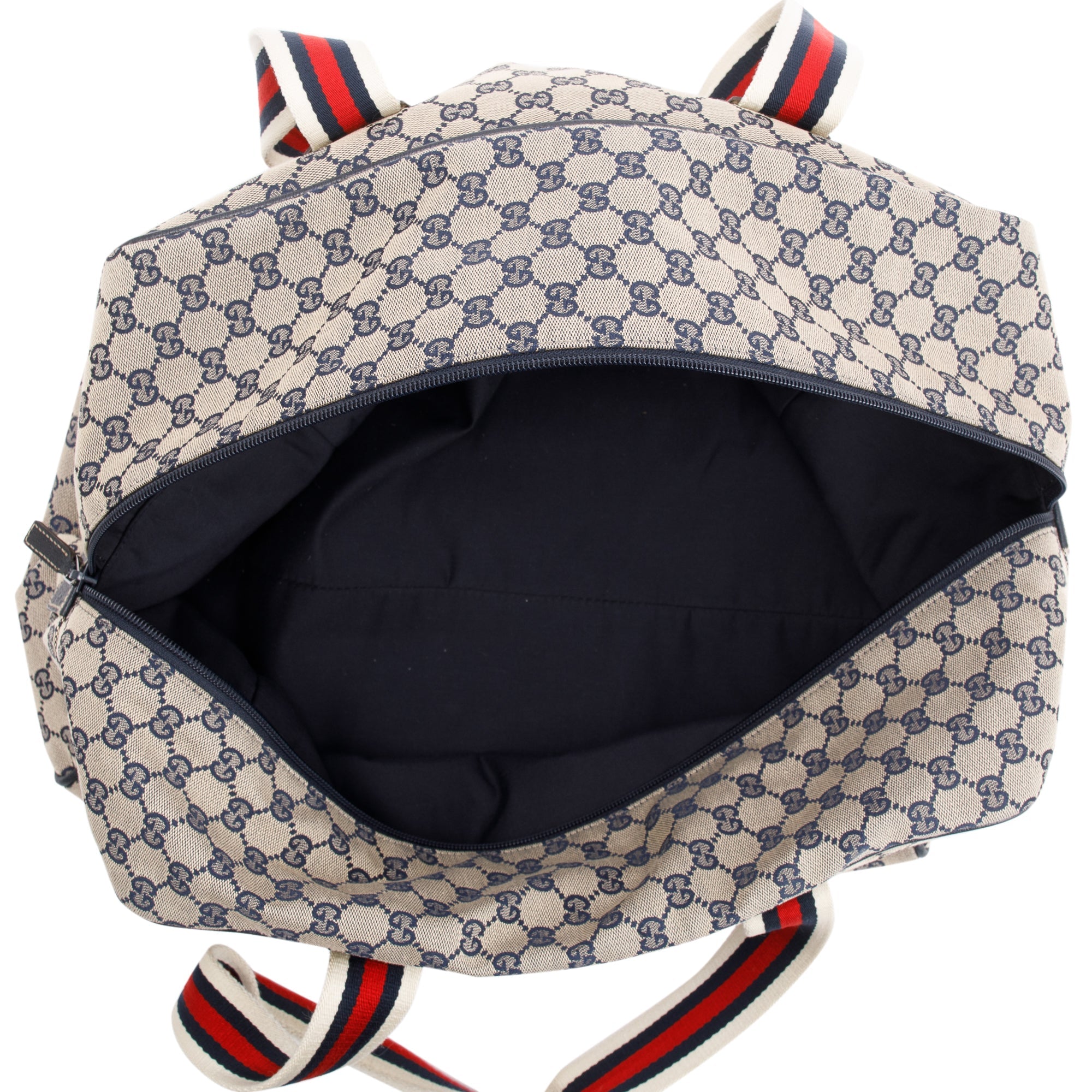 Gucci GG Canvas Web Medium Collapsable Carry On Duffle