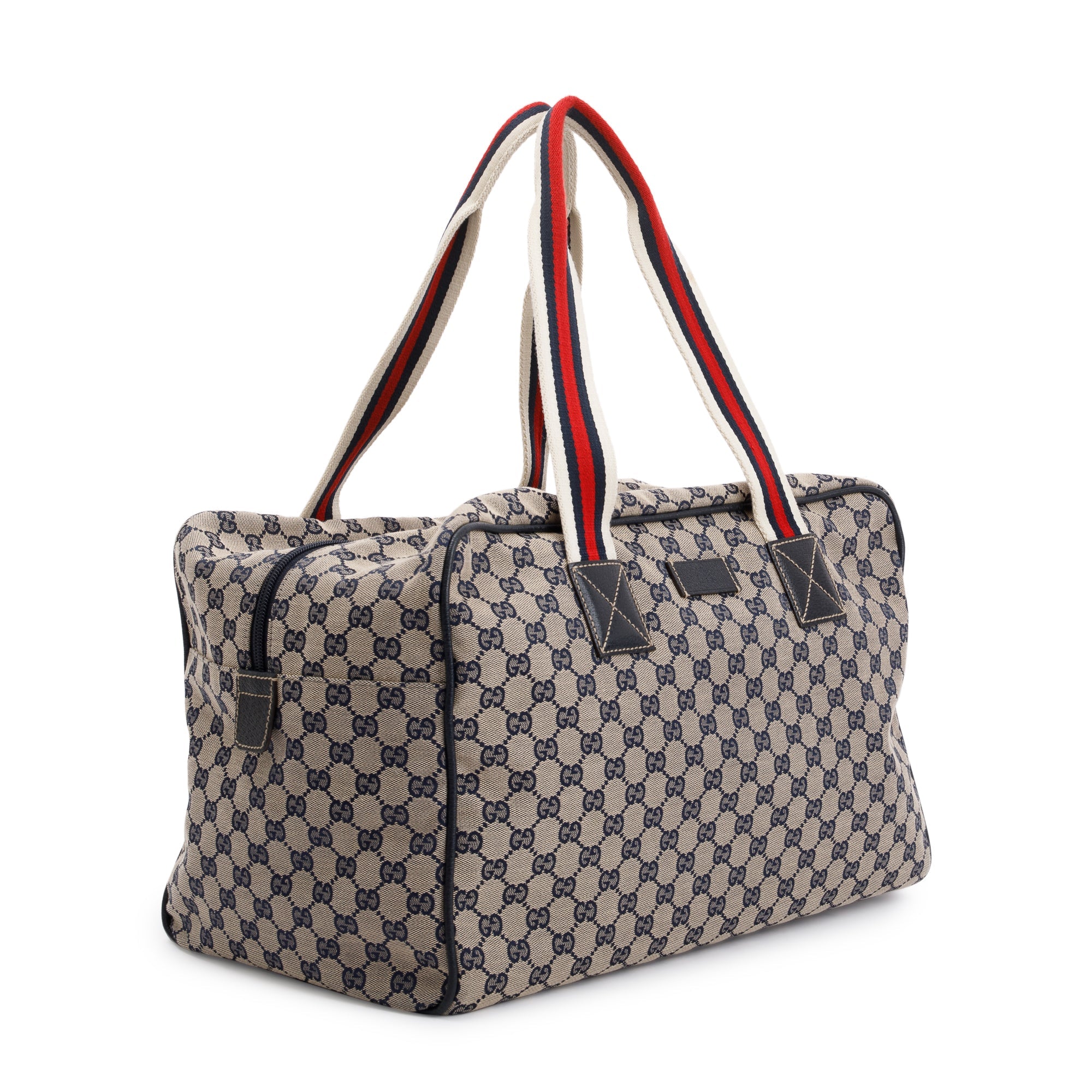 Gucci GG Canvas Web Medium Collapsable Carry On Duffle
