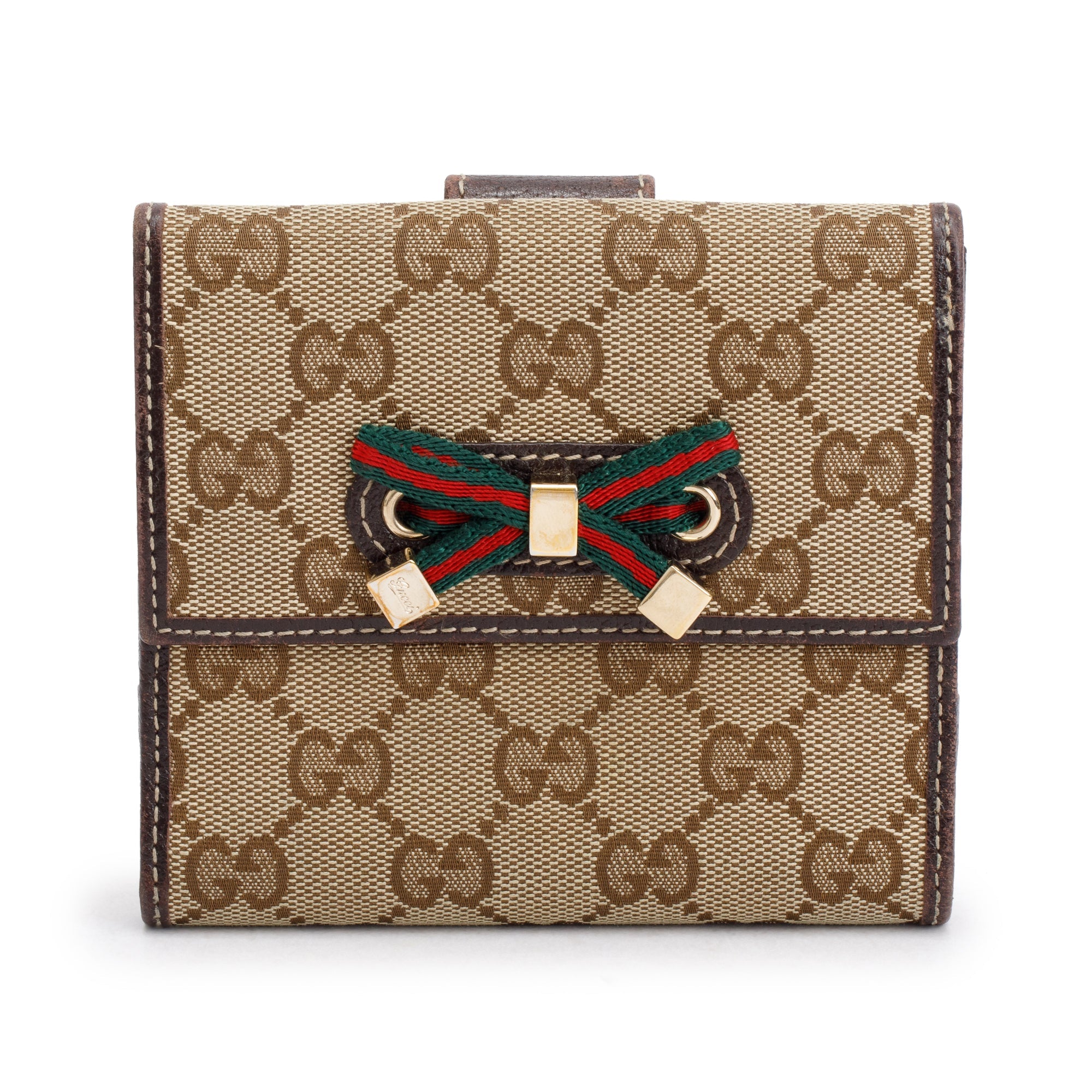 Gucci GG Canvas Web Princy Compact Wallet