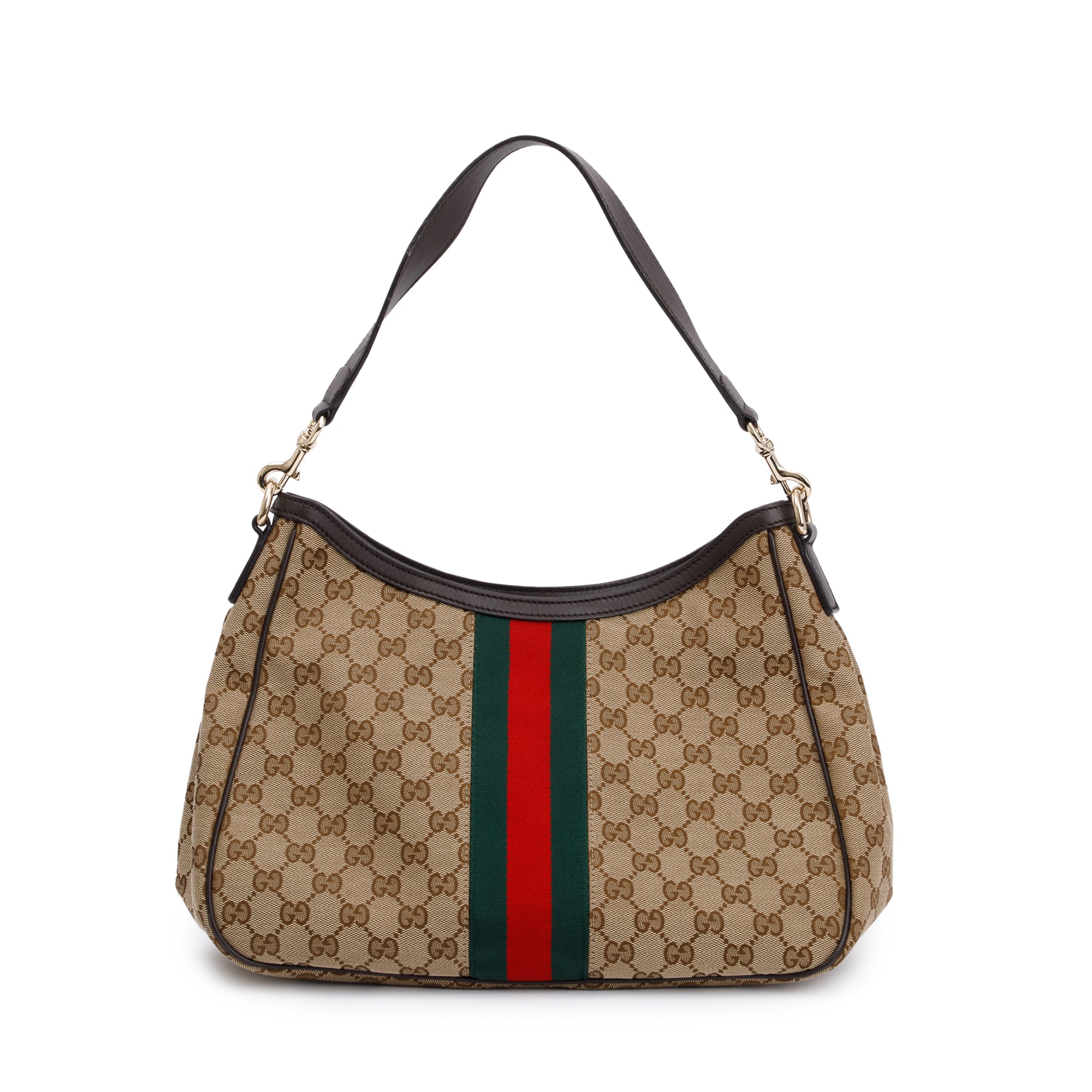 Gucci GG Canvas Web Sherry Shoulder Bag