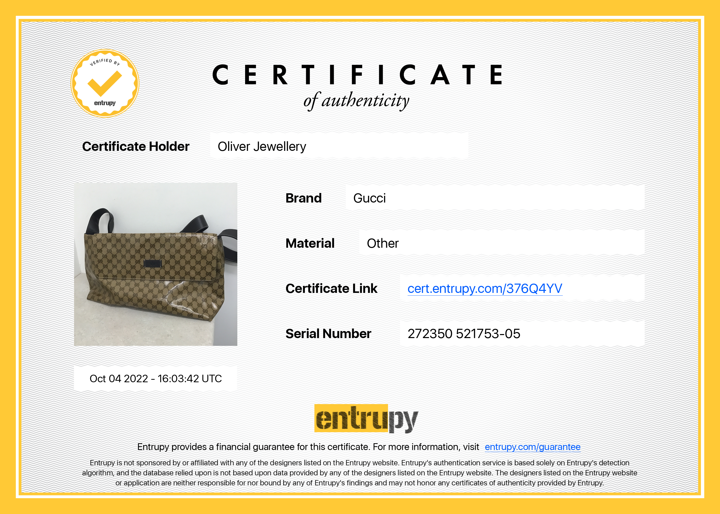 Gucci GG Crystal Large Flap Messenger Bag