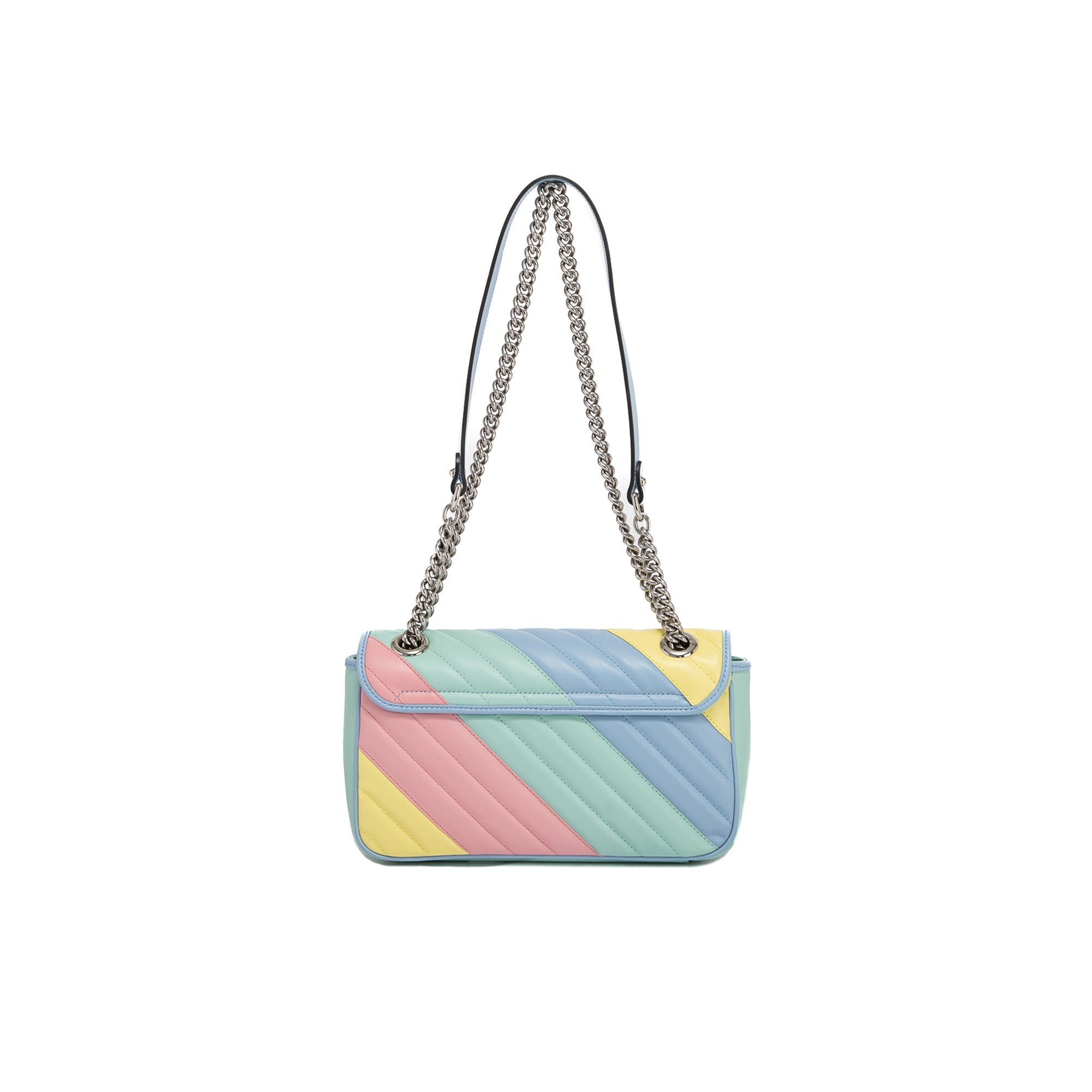 Gucci GG Marmont Diagonal Quilted Small Shoulder Bag w/ Box