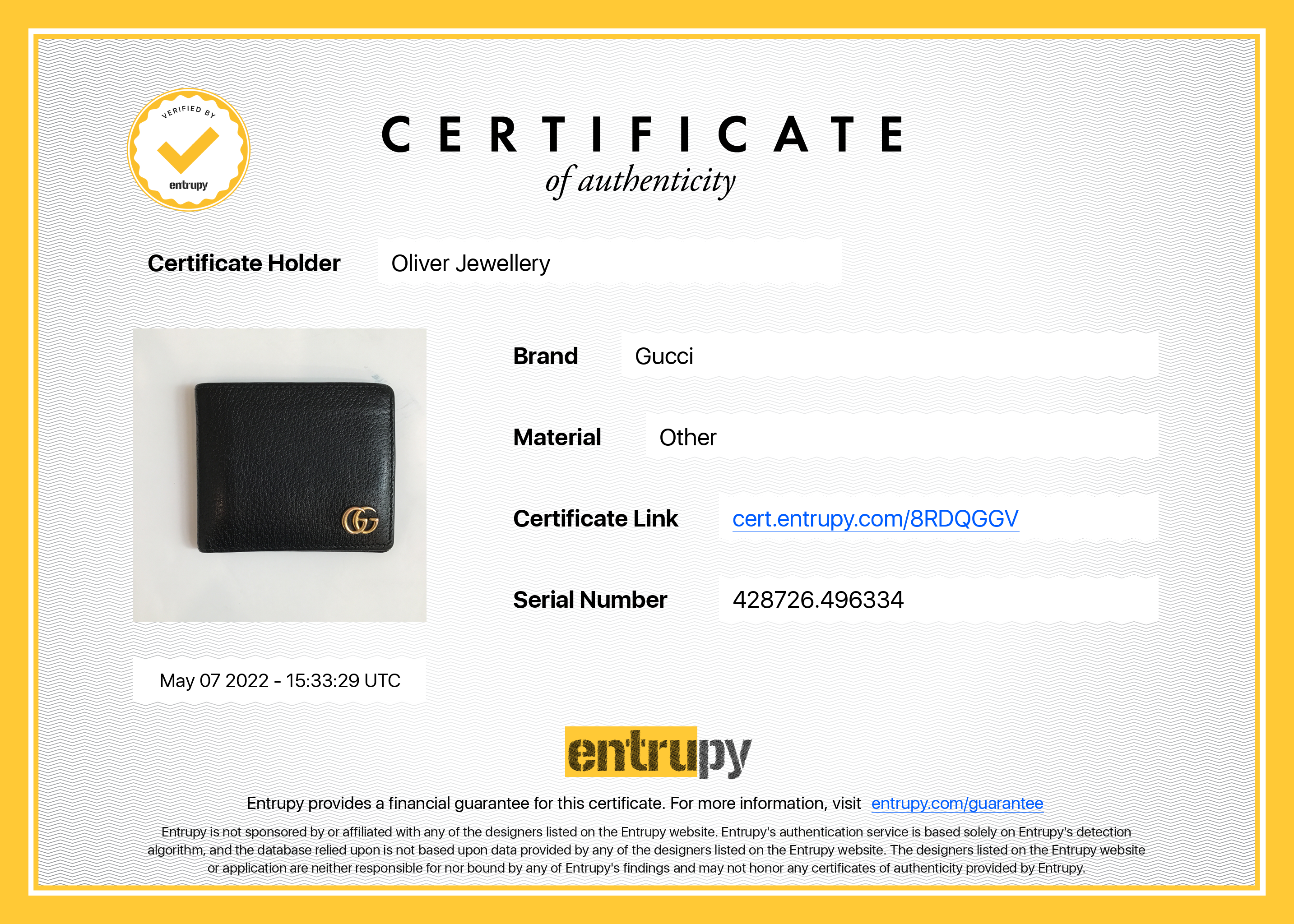 Gucci GG Marmont Leather Bifold Wallet