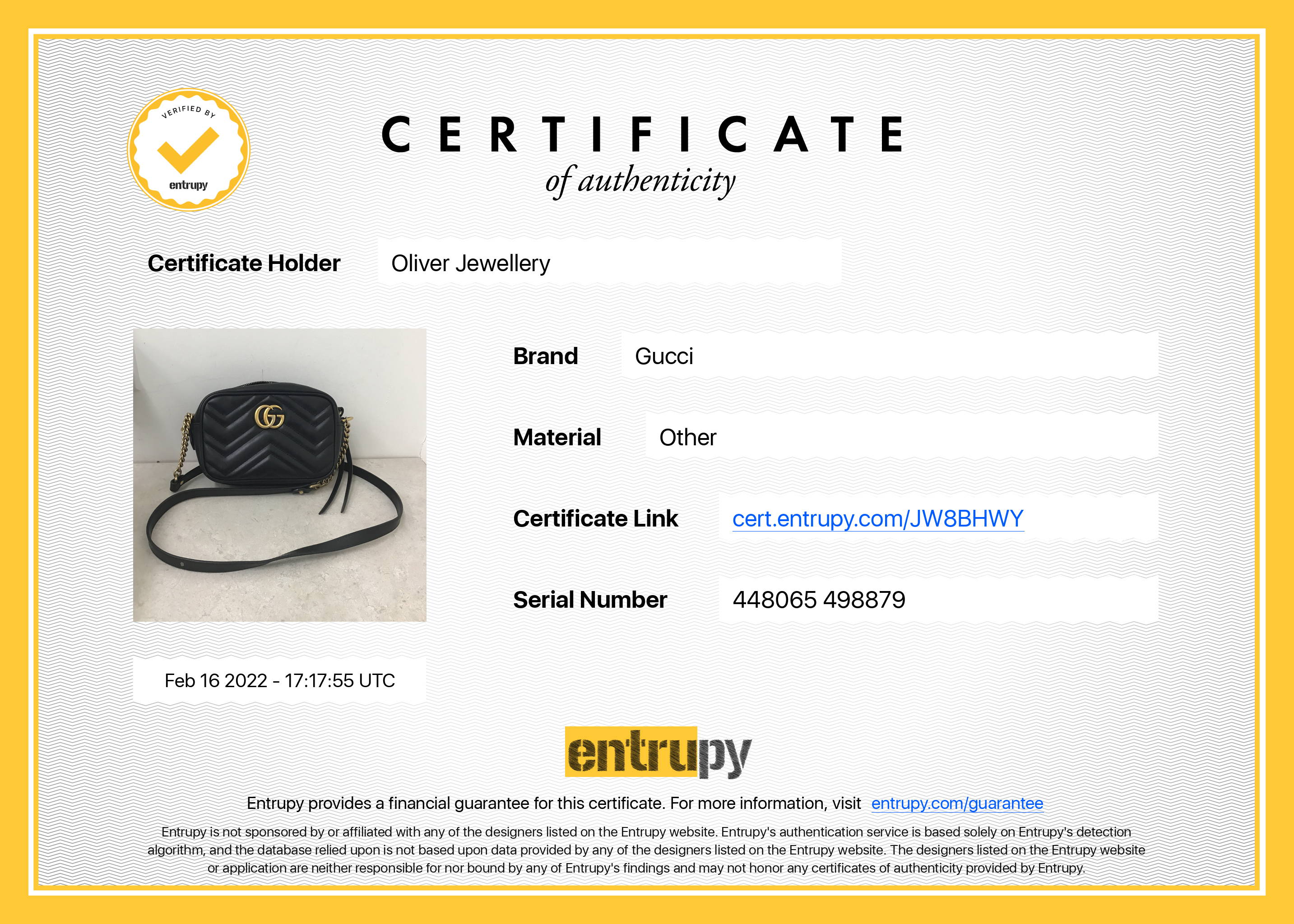 Gucci GG Marmont Matelasse Mini Bag w/ Box