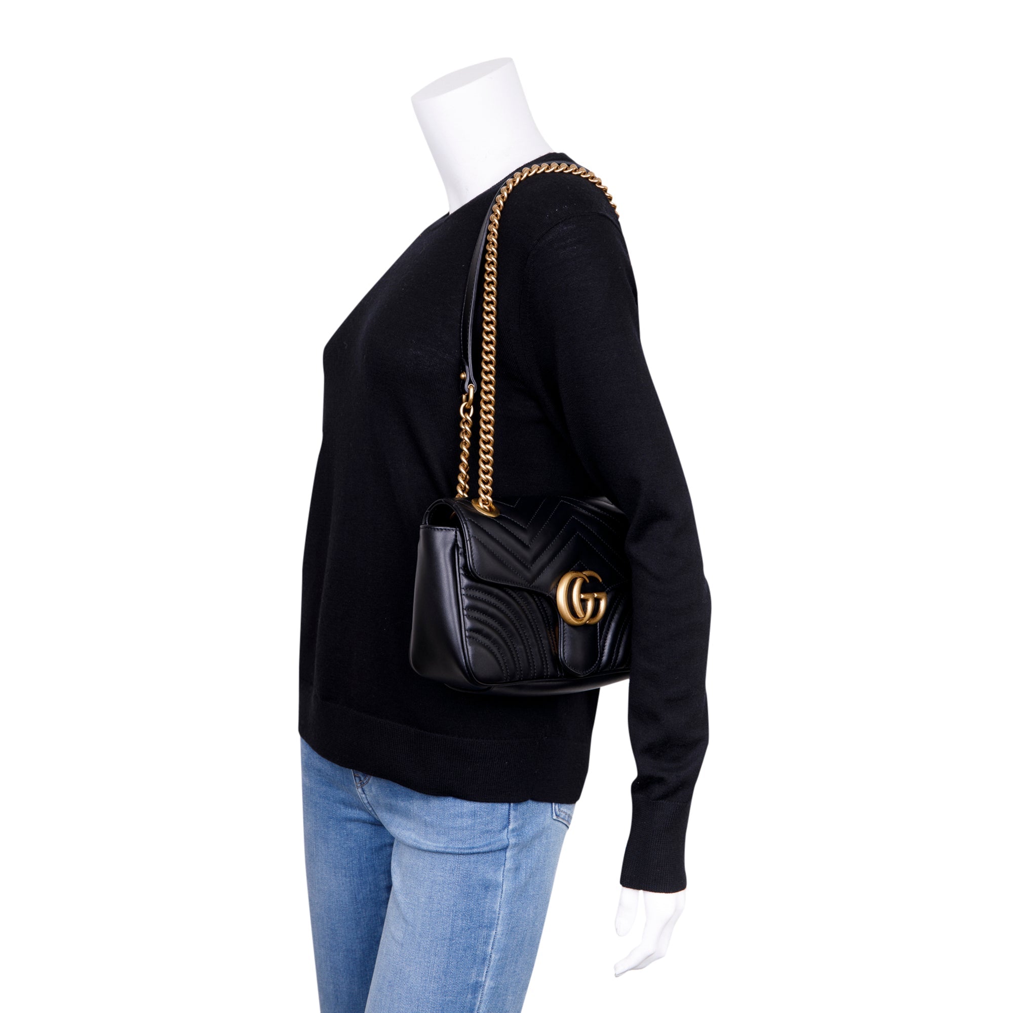 Gucci GG Marmont Matelasse Small Shoulder Bag w/ Box