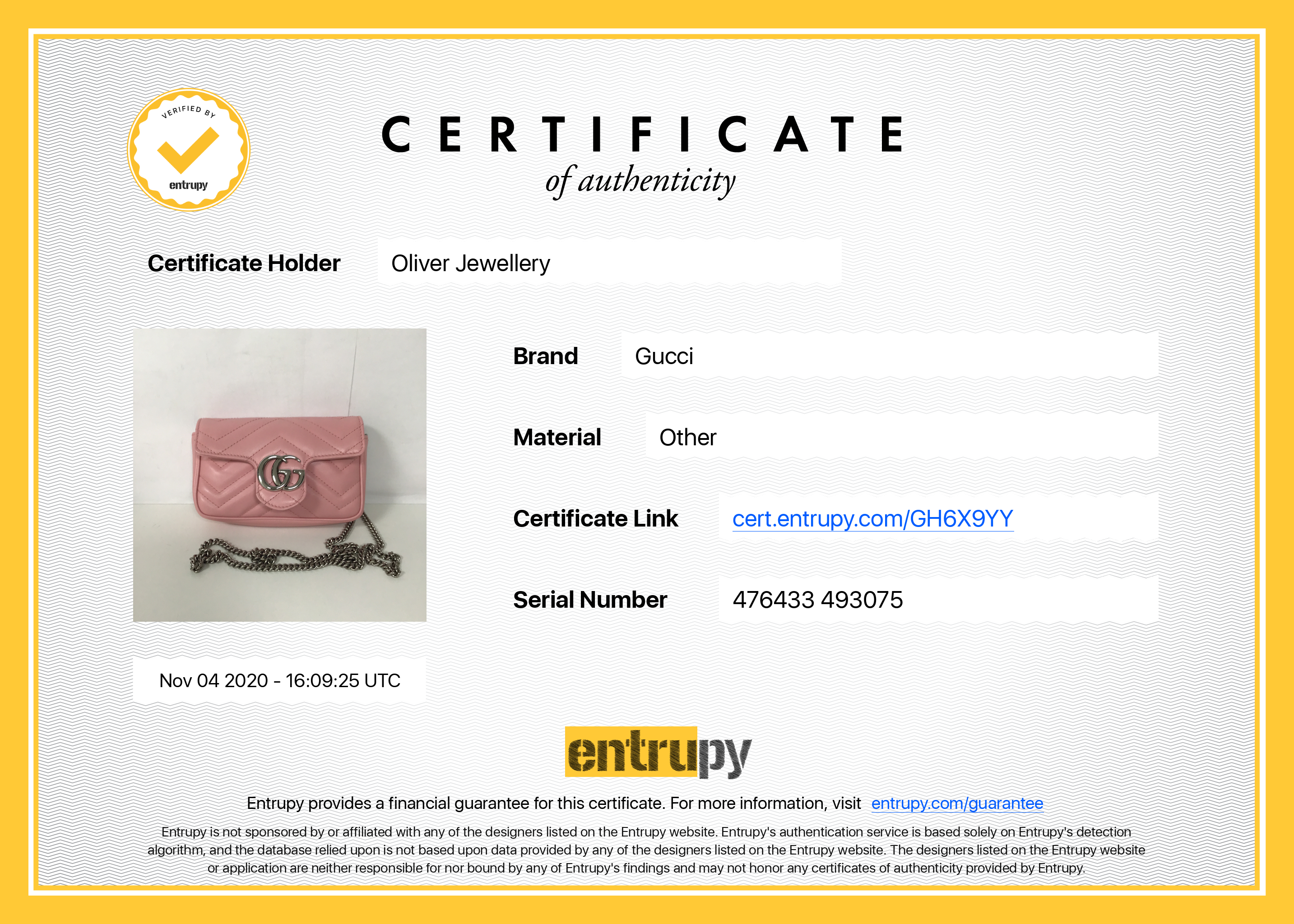 Gucci GG Marmont Matelasse Super Mini Bag w/ Box