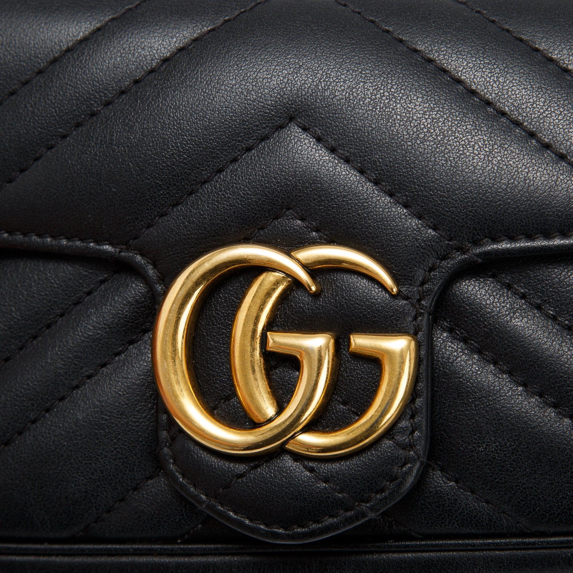 Gucci GG Marmont Matelasse Super Mini Bag w/ Box