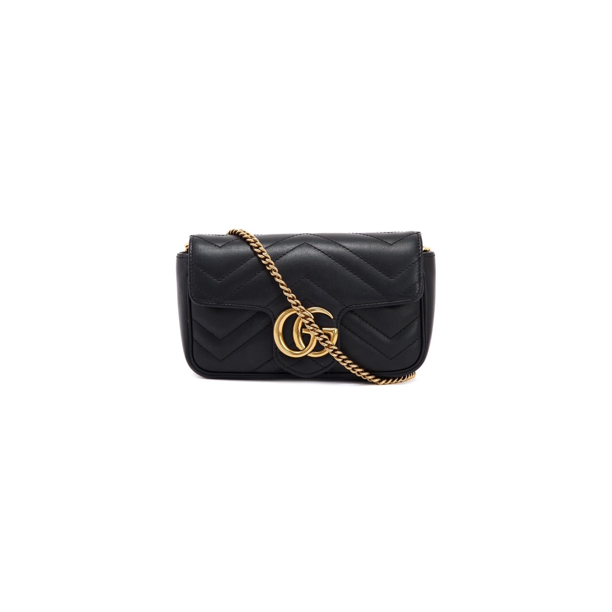 Gucci GG Marmont Matelasse Super Mini Bag w/ Box
