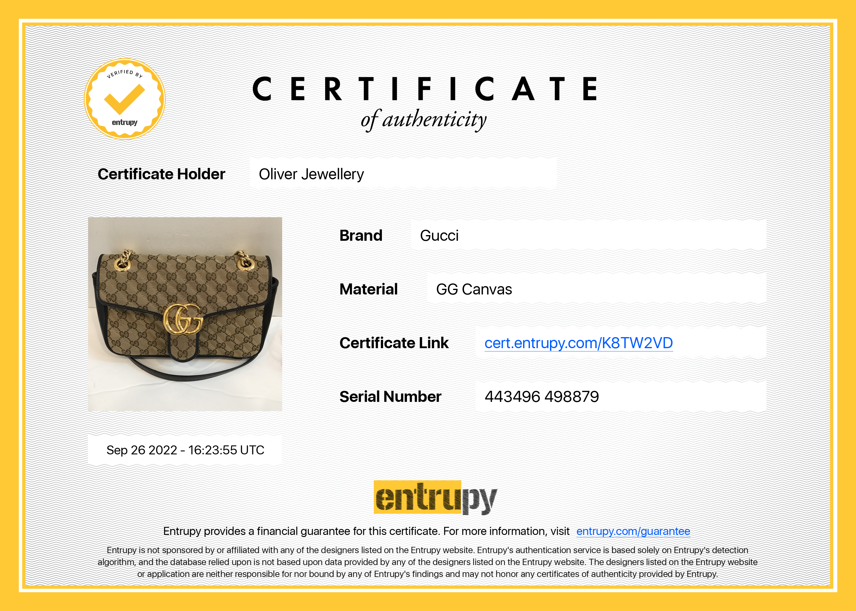 Gucci GG Marmont Small Shoulder Bag w/ Box